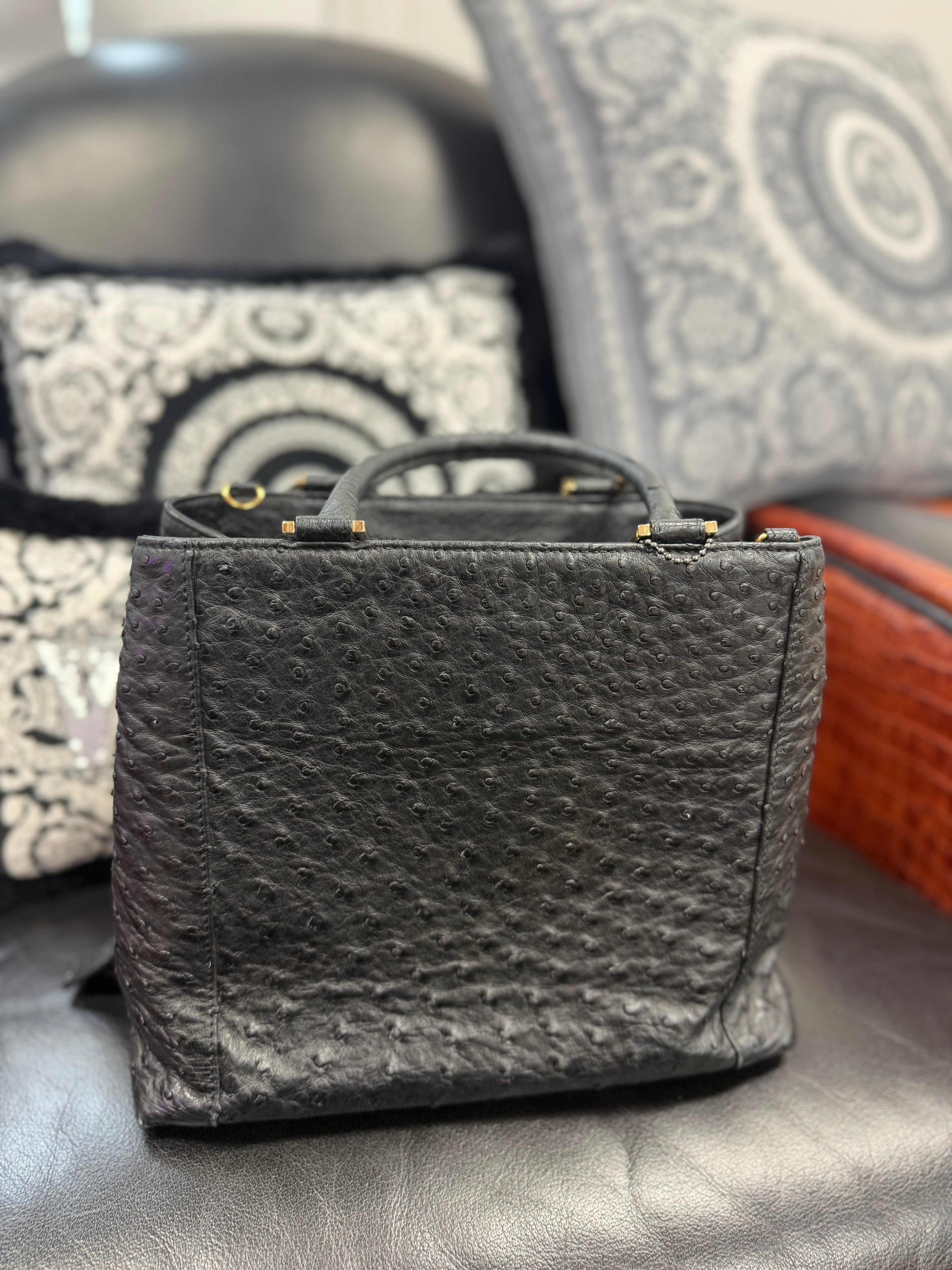 sohclarissa_JEA OSTRICH BLK•JP