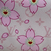 Pink Cherry Blossom Monogram Bow Top Handle Bag – Limited Edition Style Luxury Satchel (Pristine Condition)