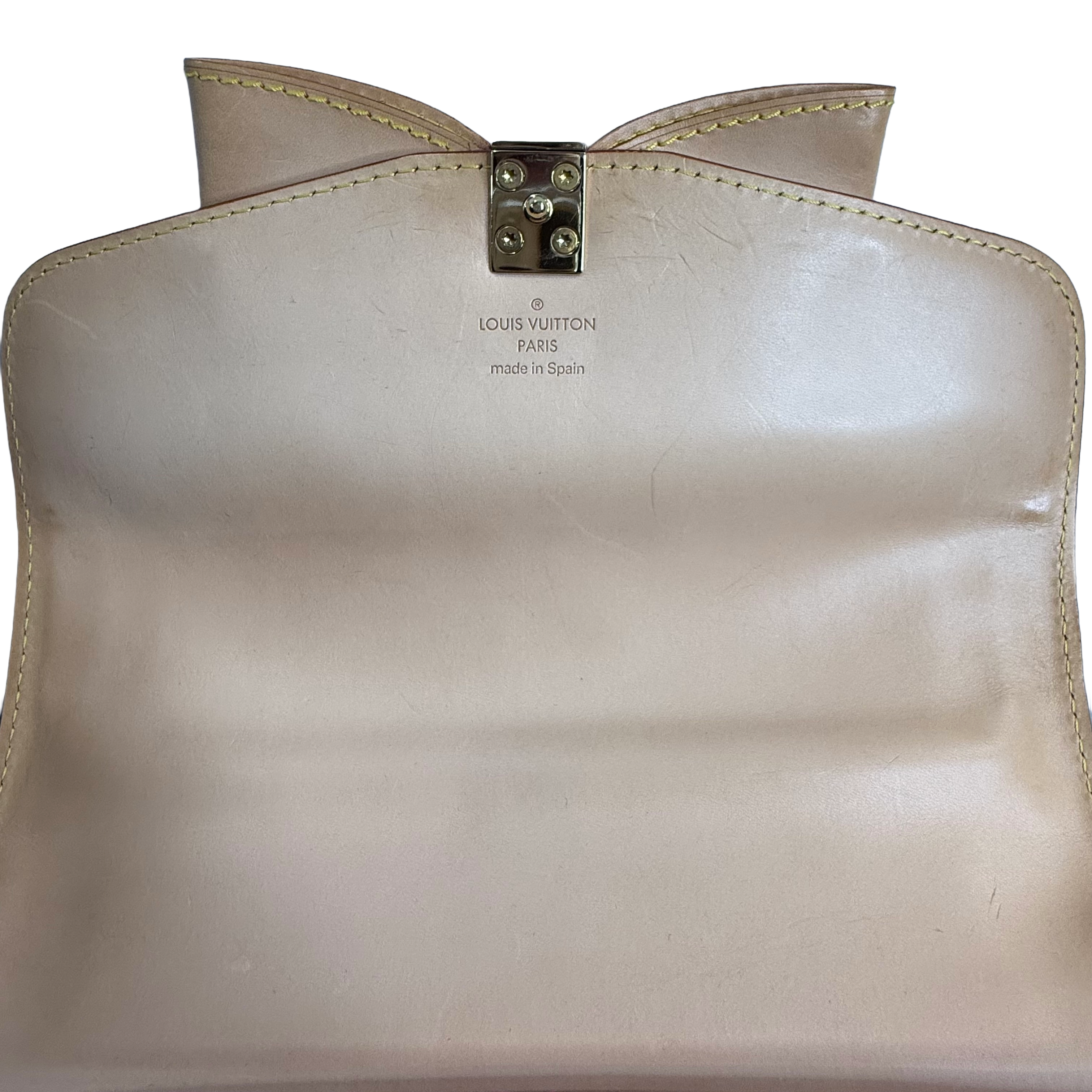 Pink Cherry Blossom Monogram Bow Top Handle Bag – Limited Edition Style Luxury Satchel (Pristine Condition)