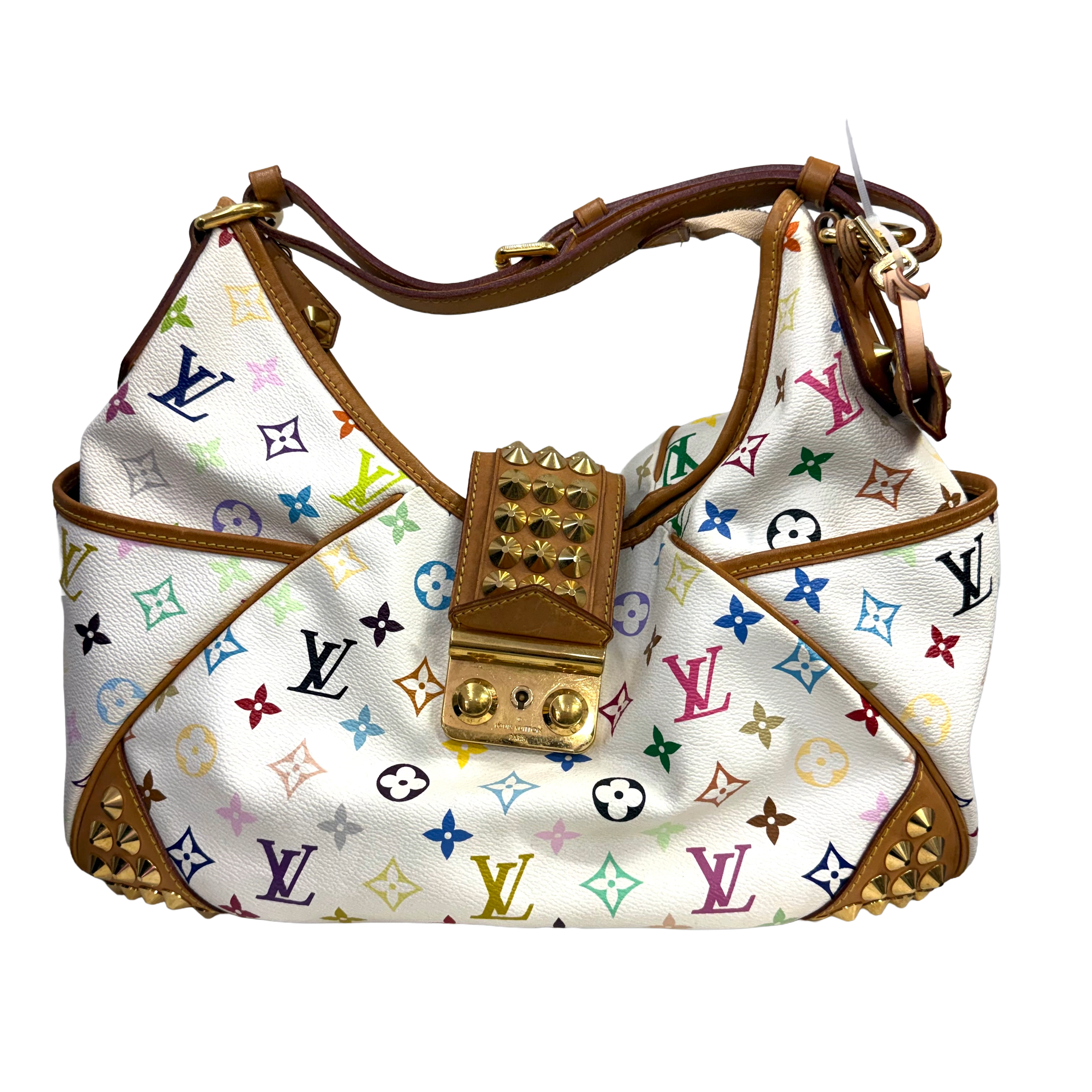 Multicolor Monogram Murakami Studded Shoulder Bag (Excellent Condition)
