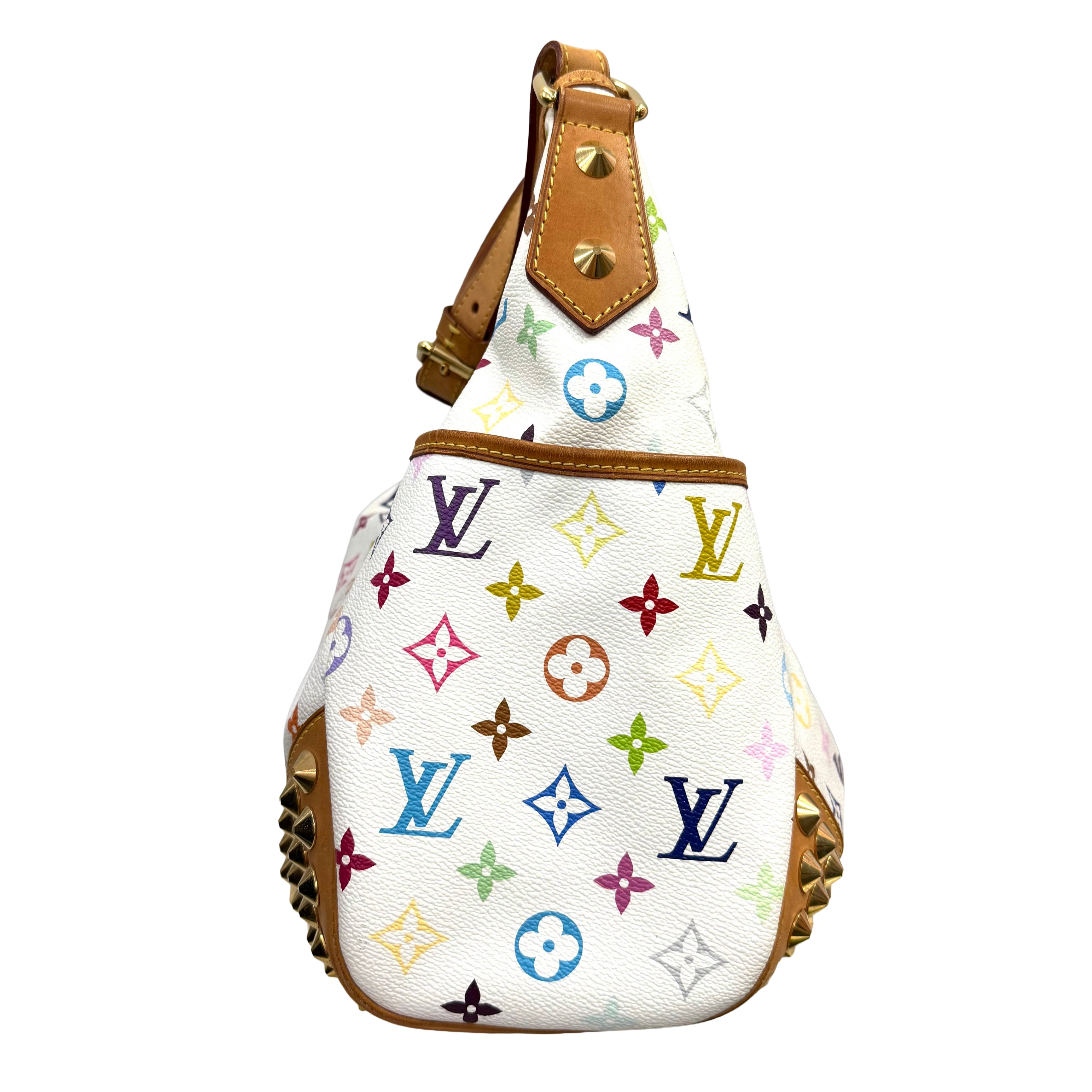 Multicolor Monogram Murakami Studded Shoulder Bag (Excellent Condition)
