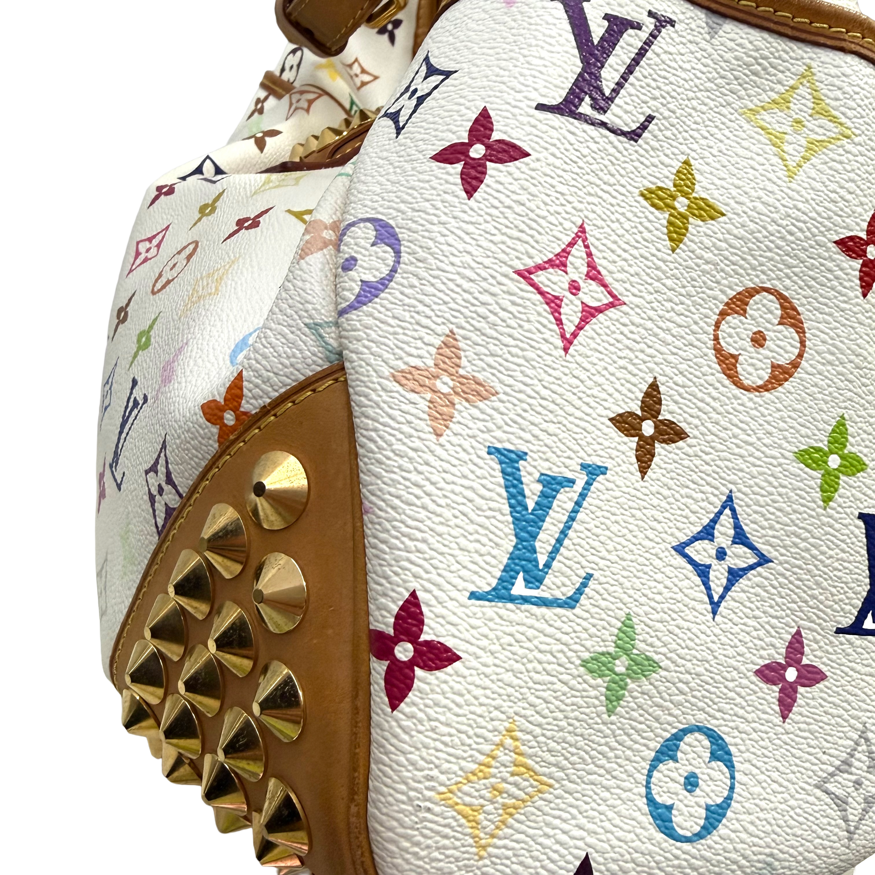 Multicolor Monogram Murakami Studded Shoulder Bag (Excellent Condition)