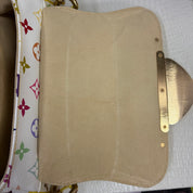 Louis Vuitton | Multicolor Murakami Monogram Yellow Studded Top Handle Bag – Gold Hardware Mini Designer Satchel (Pristine Condition)