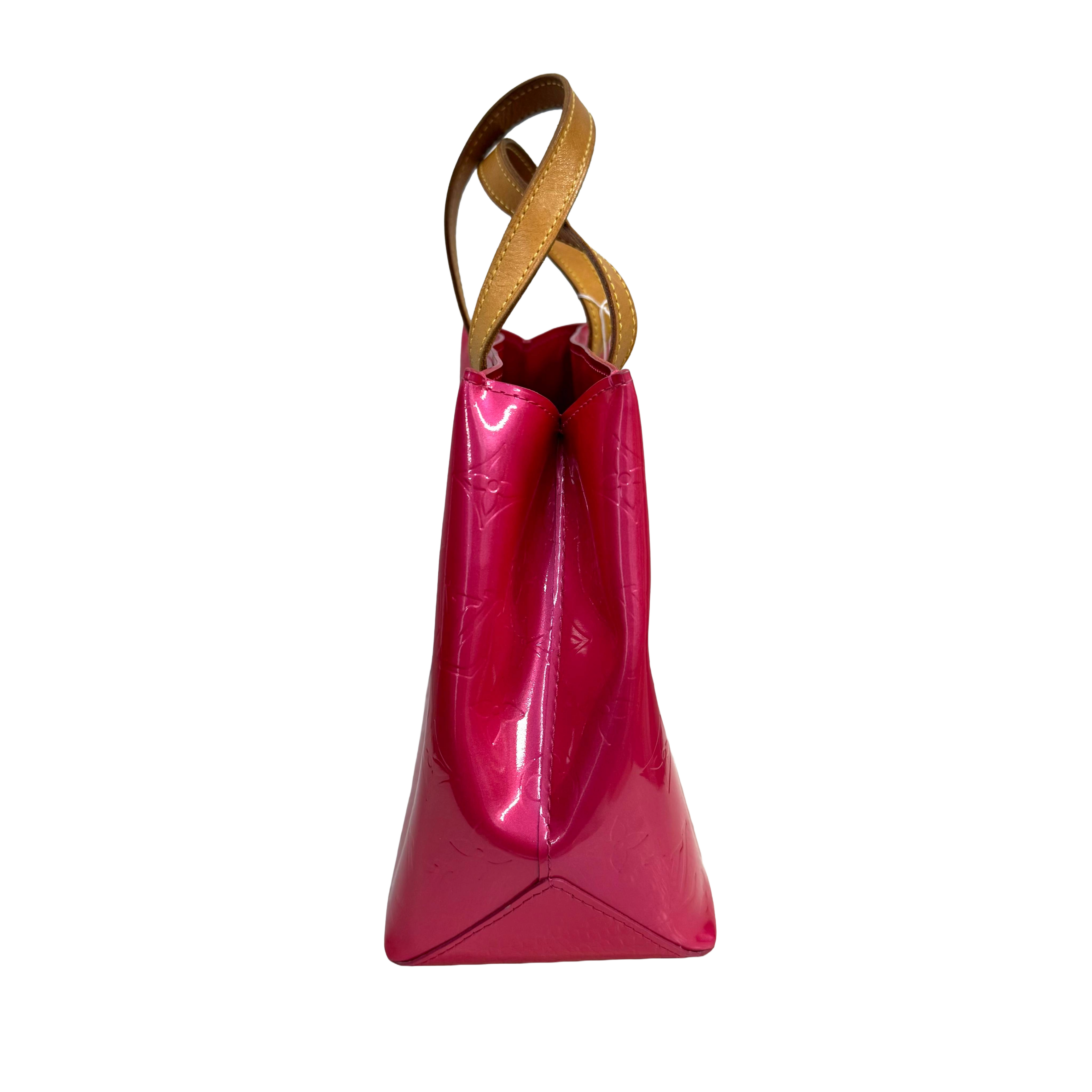 Louis Vuitton | Hot Pink Vernis Patent Monogram Tote Bag – Mini Top Handle Glossy Satchel (Pristine Condition)