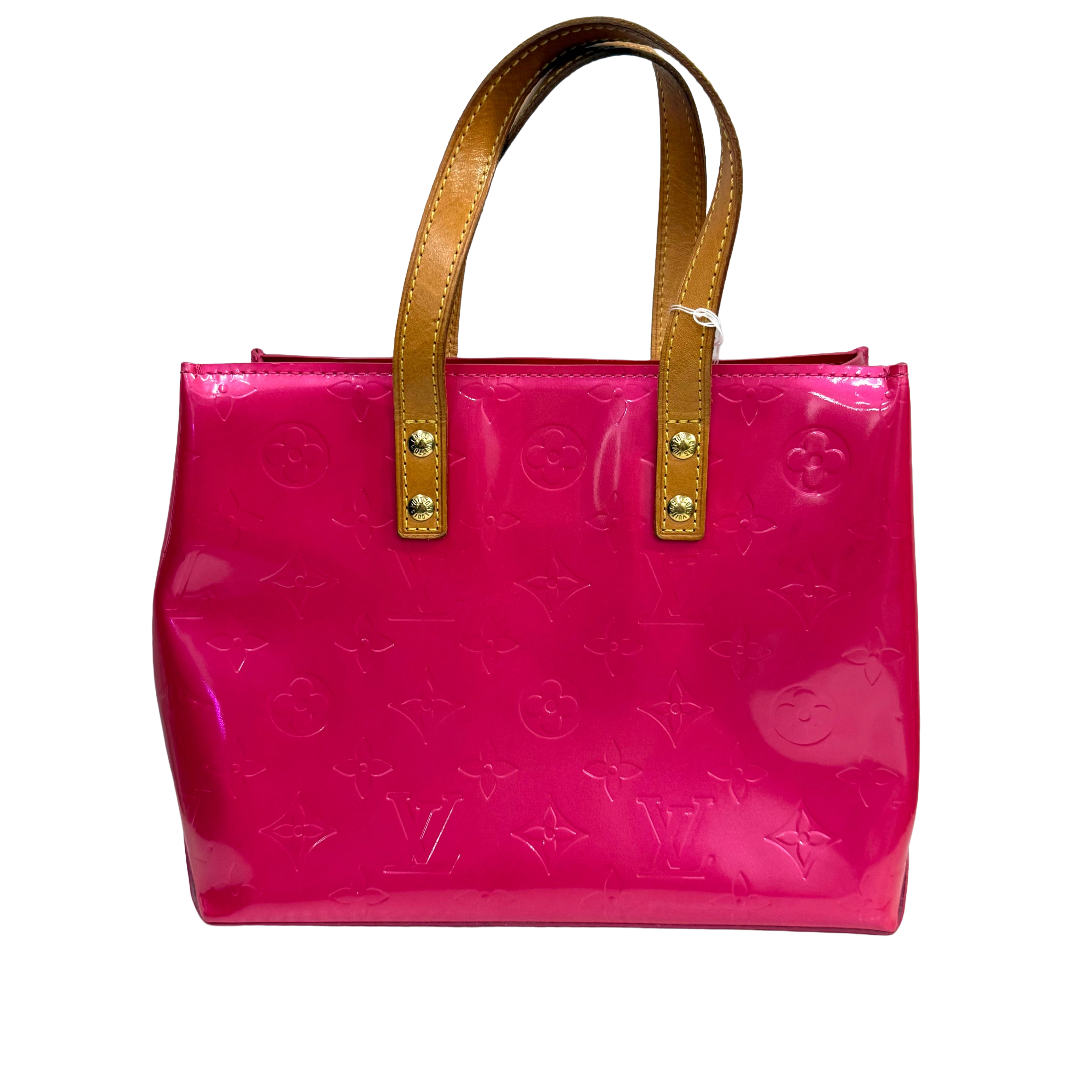 Louis Vuitton | Hot Pink Vernis Patent Monogram Tote Bag – Mini Top Handle Glossy Satchel (Pristine Condition)