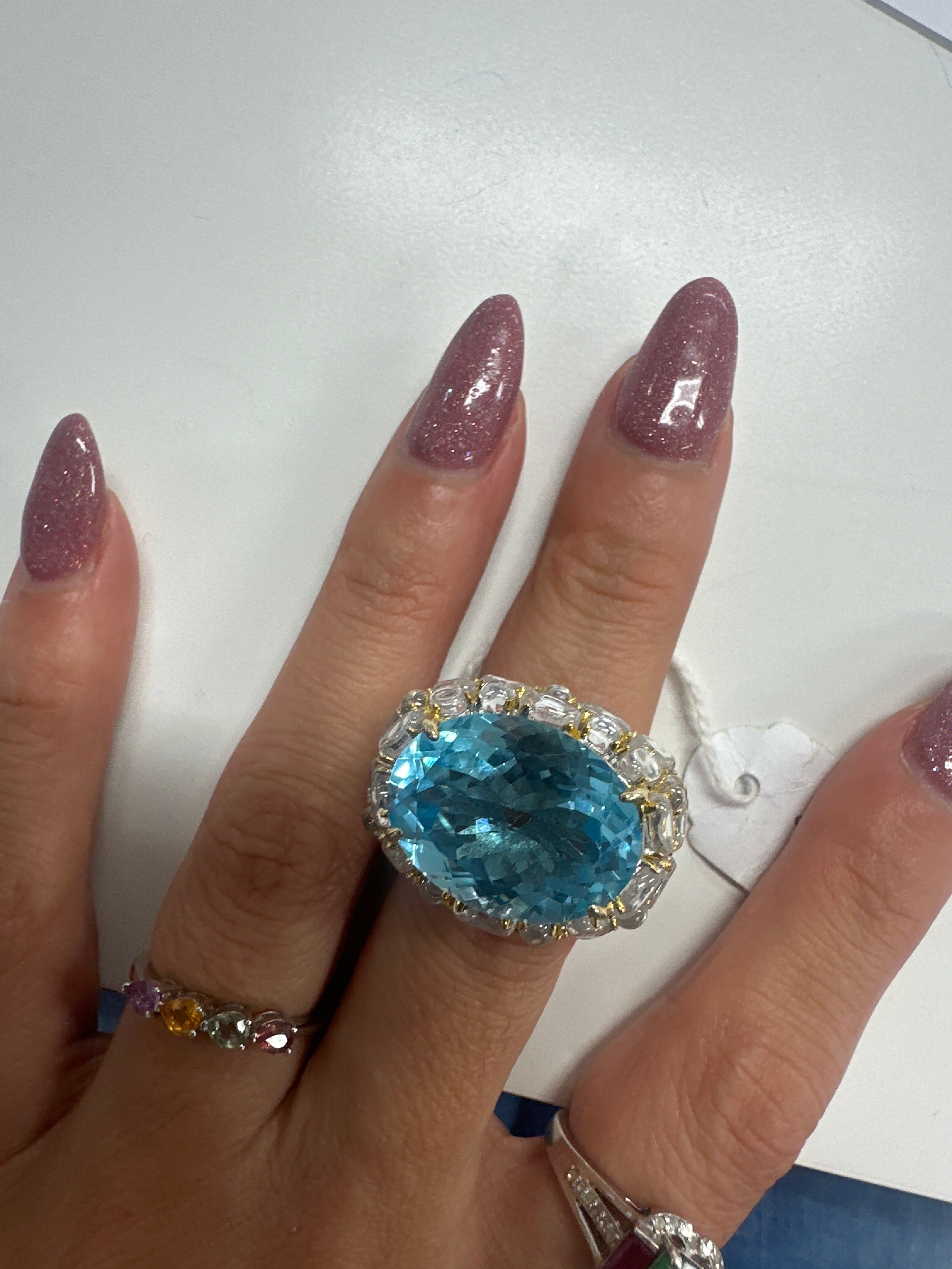 Joanblond bluetopaz ring