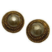 Chanel | Faux Pearl Earrings | Gold Plated