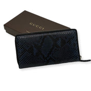 Gucci | Zip Long Wallet | Python | Silver Hardware
