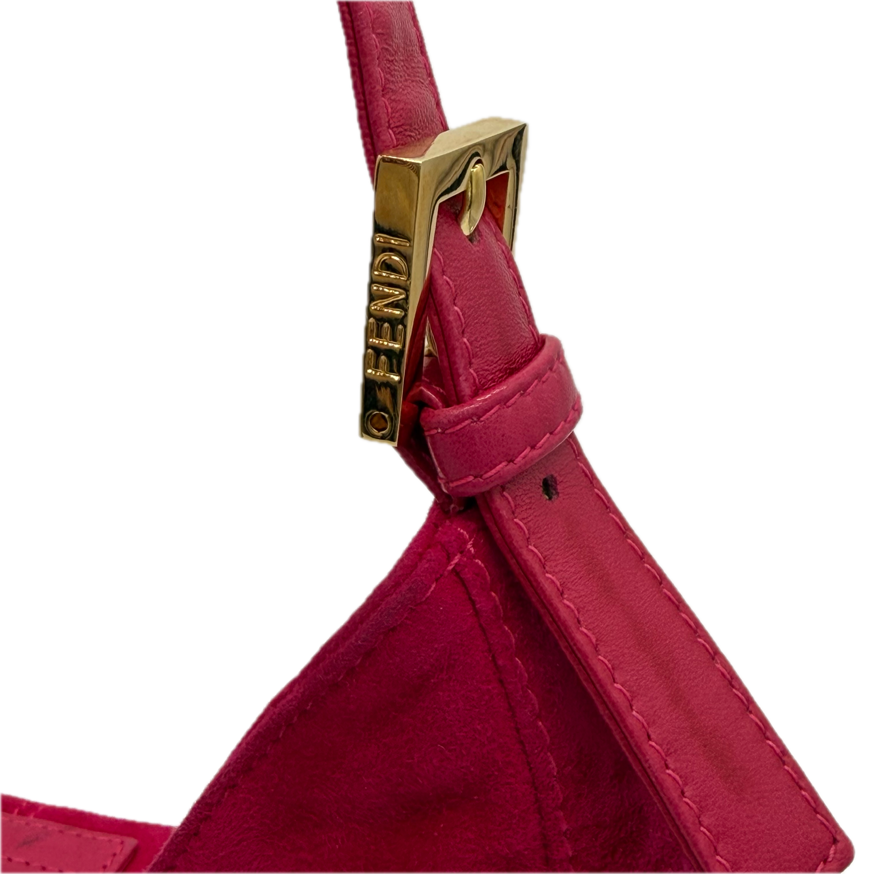 Fendi | Mamma Shoulder Bag | Suede | Gold Hardware