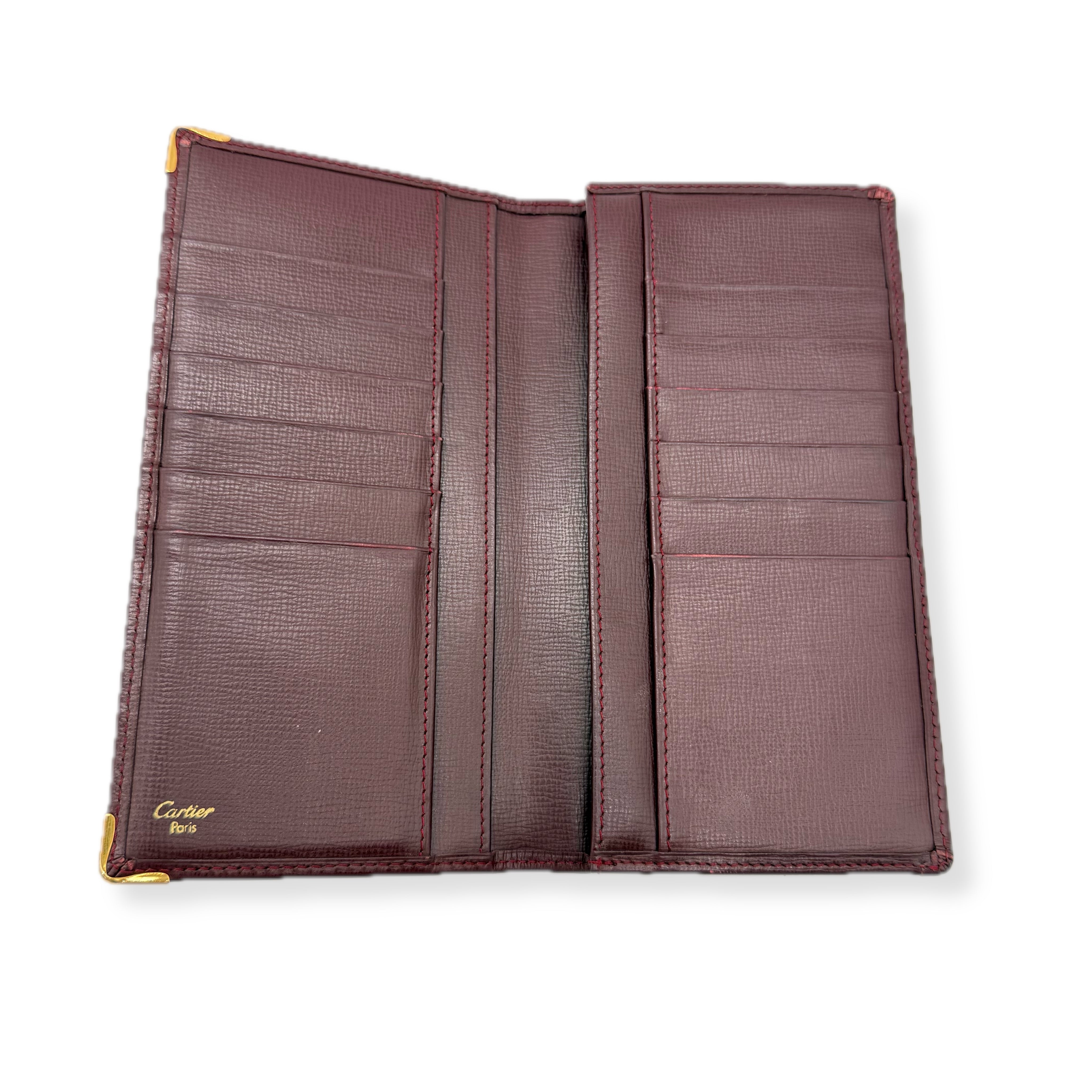 Cartier | Bi Fold Wallet | Gold Hardware