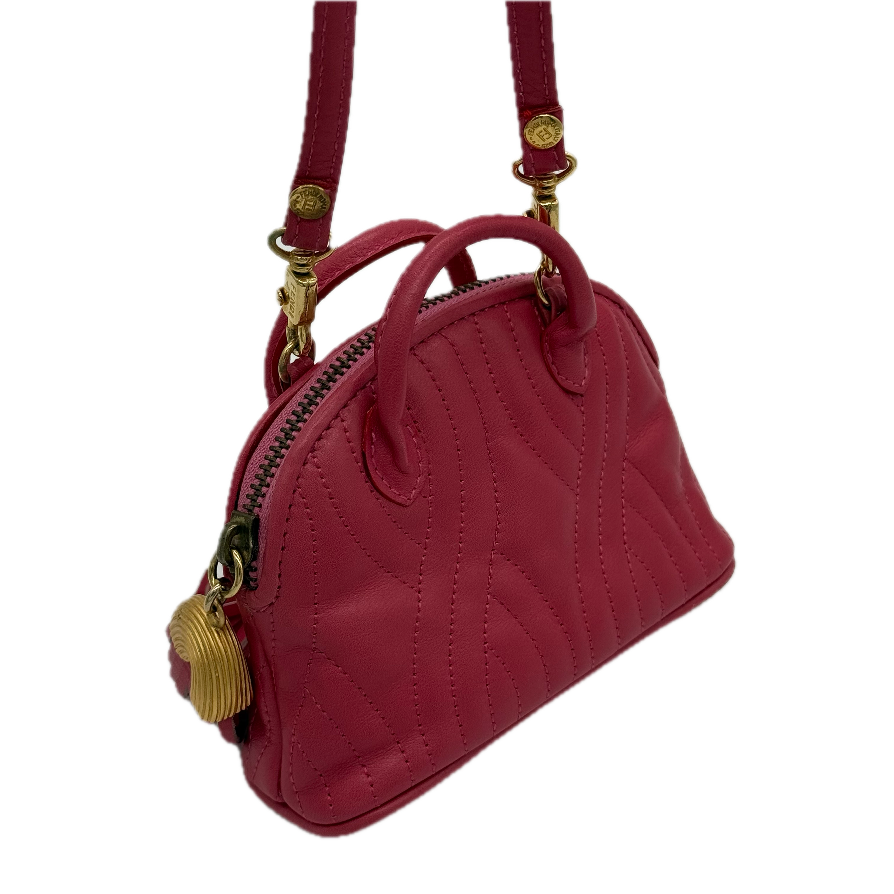 Fendi | Vintage Crossbody Bag | Pasta Leather | Gold Hardware