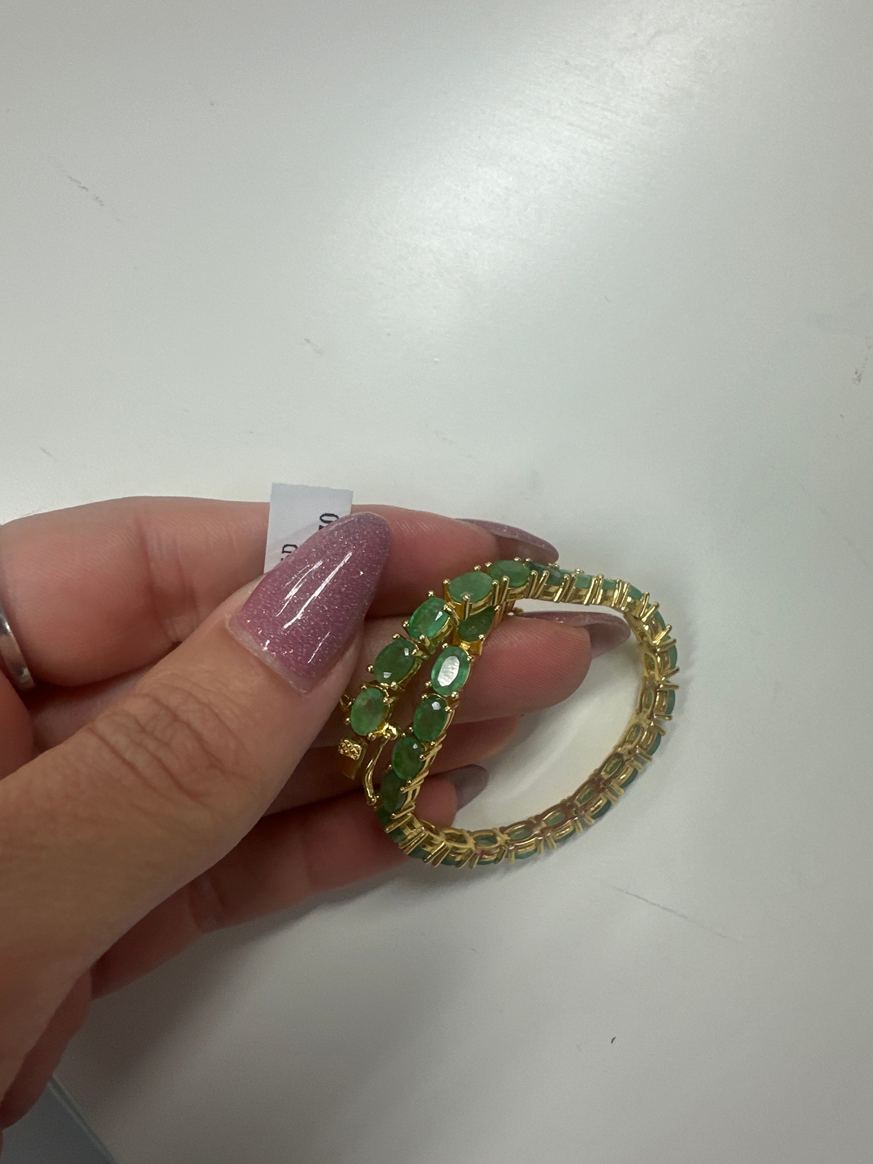 Emerald tennis bracelet joanblond