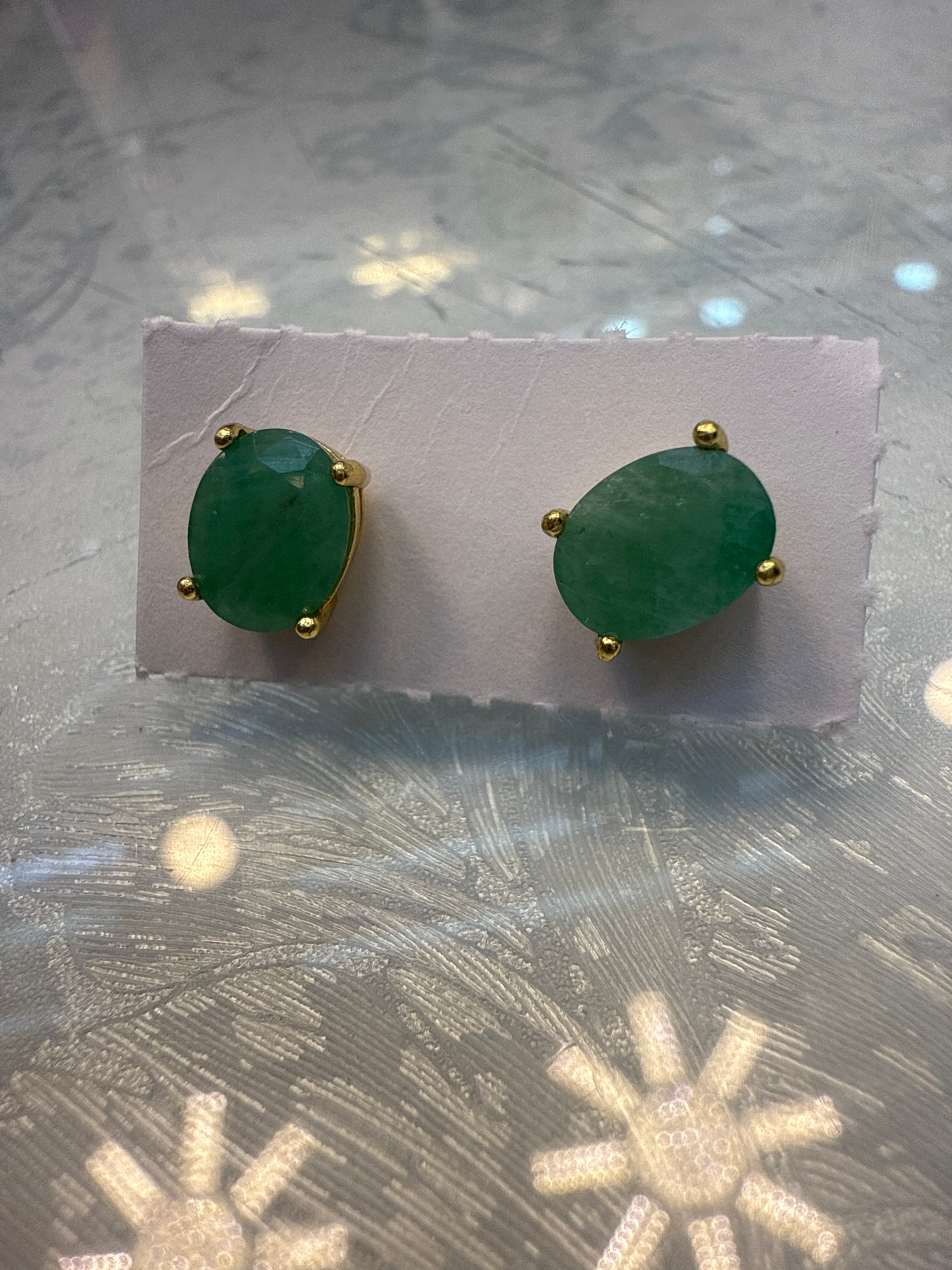 Emerald earrings jccjudy bkk less $50 voucher