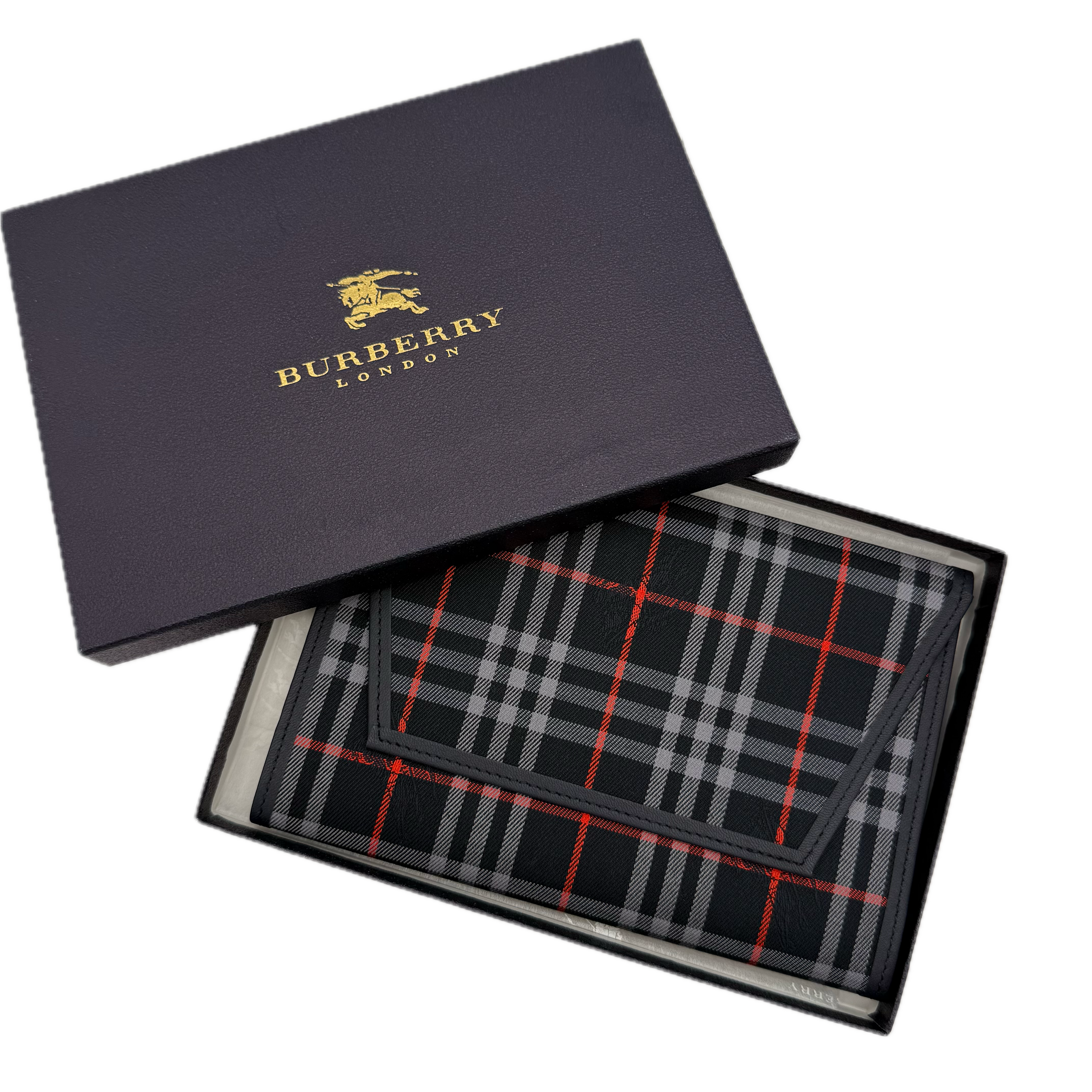 Burberry | Black Tartan Passport Holder