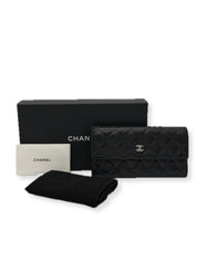 Chanel | Classic Flap Long Wallet | Lambskin | Silver Hardware