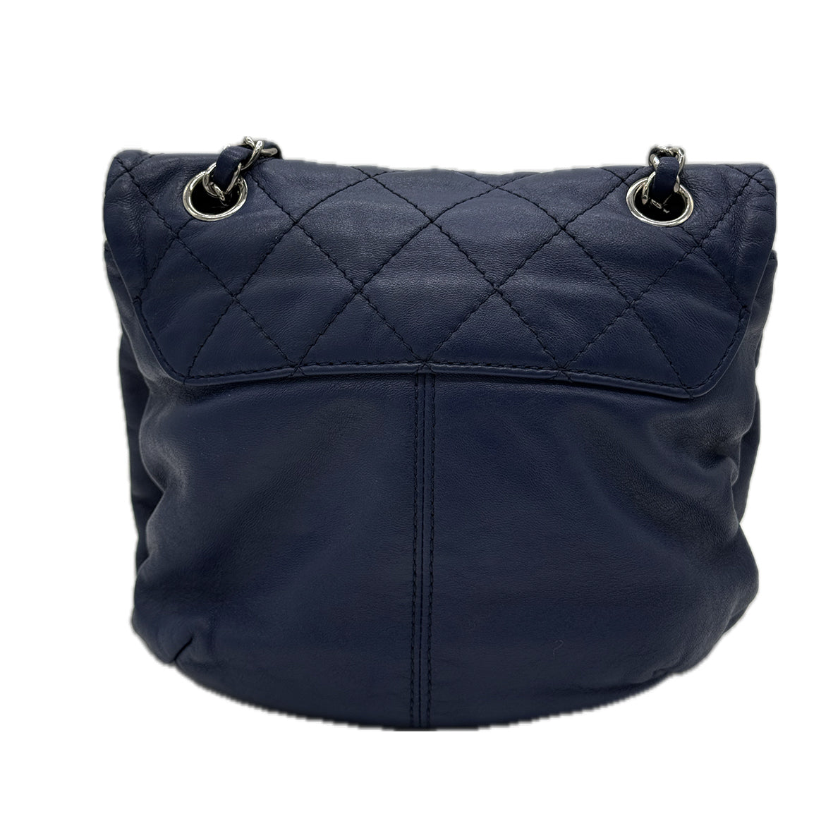 Chanel | Small Accordion Crossbody Bag | Lambskin | Silver Hardware