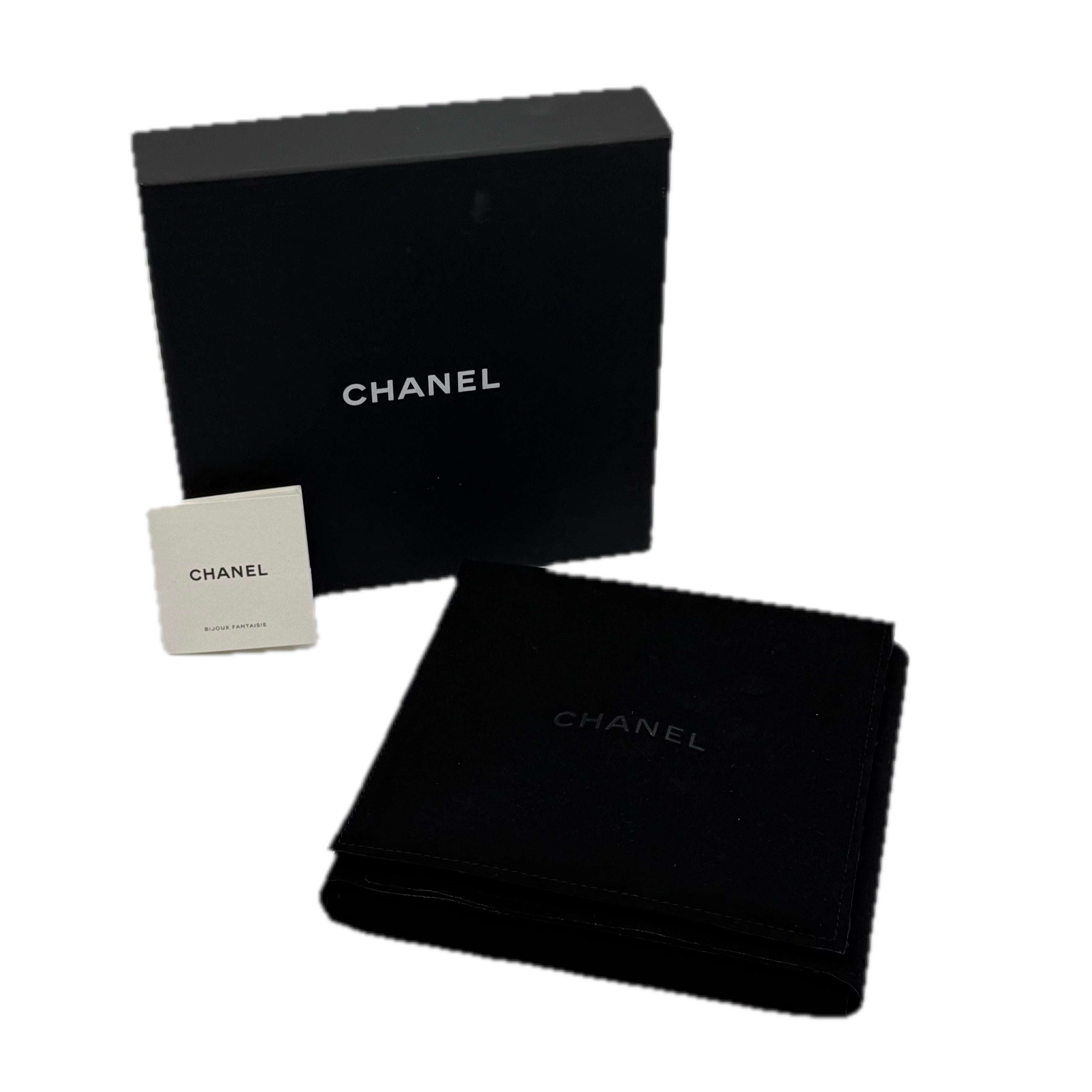 Chanel | Crystal Pearl Rollerblade Logo Necklace | Gold Plated
