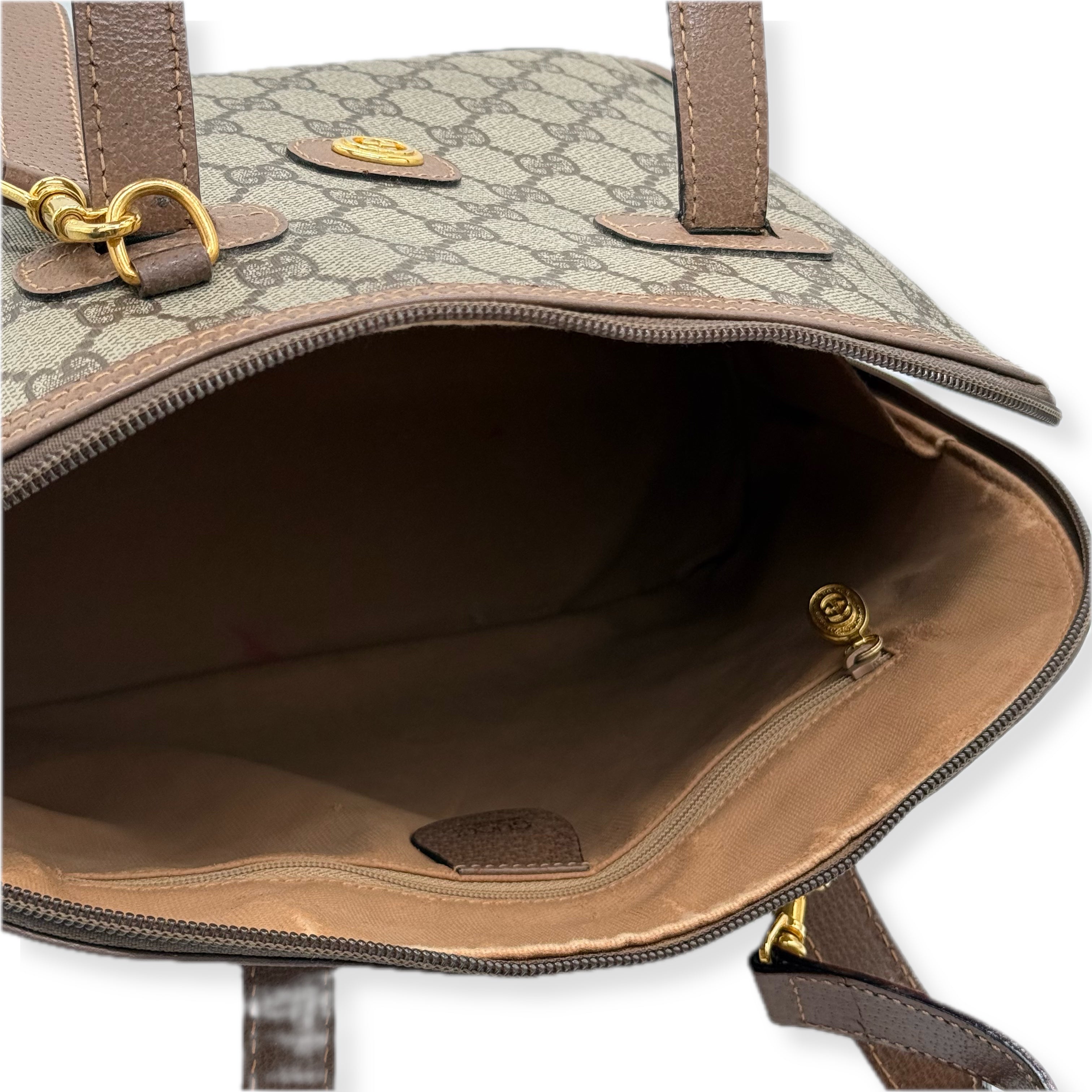 Gucci | Plus Dome Handbag | Canvas | Gold Hardware