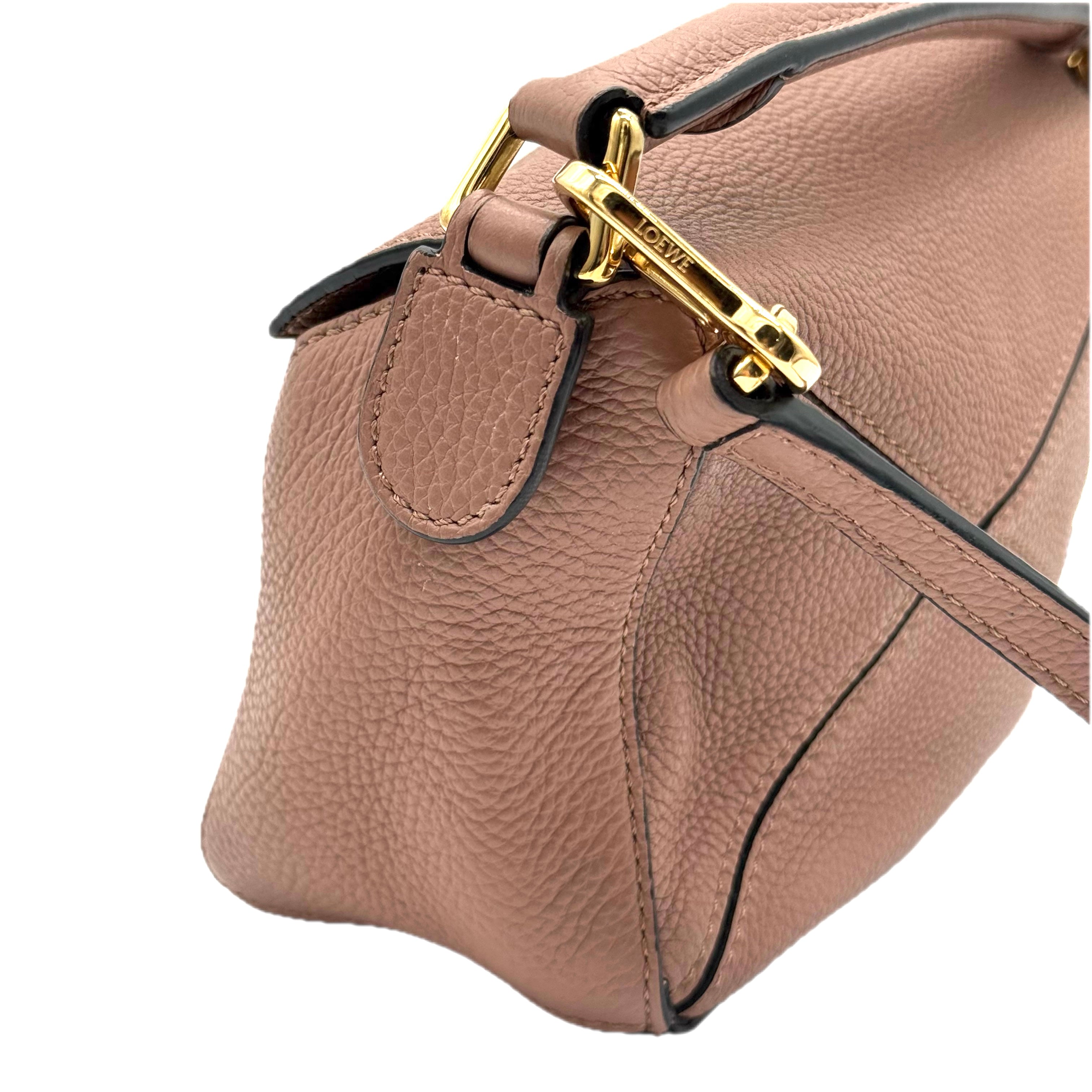 Loewe | Mini Puzzle Bag | Leather | Gold Hardware