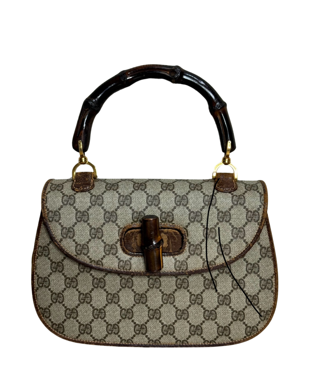 GUCCI 2 WAY BAMBOO HANDBAG