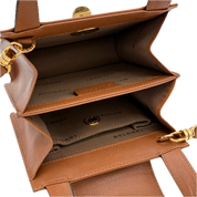 Bvlgari | Turn-lock Clasp HandBag | Leather |Gold Hardware