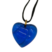 Baccarat | Crystal Heart Pendant Necklace | Gold Hardware