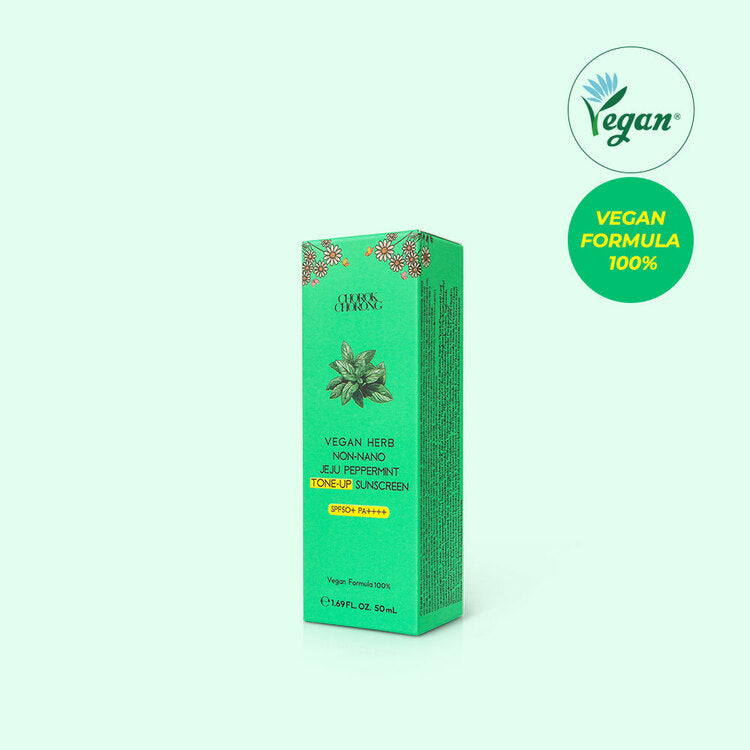 CHOROK CHORONG VEGAN HERB  NON-NANO JEJU PEPPERMINT TONE-UP SUNSCREEN (SPF50+ PA++++)
