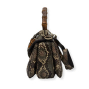 Gucci | 1947 with Bamboo Handle | Python | Gold Hardware