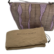 Bottega Veneta | Parme Pink Intrecciato Handbag | Snakeskin & Lambskin |Gunmetal Hardware