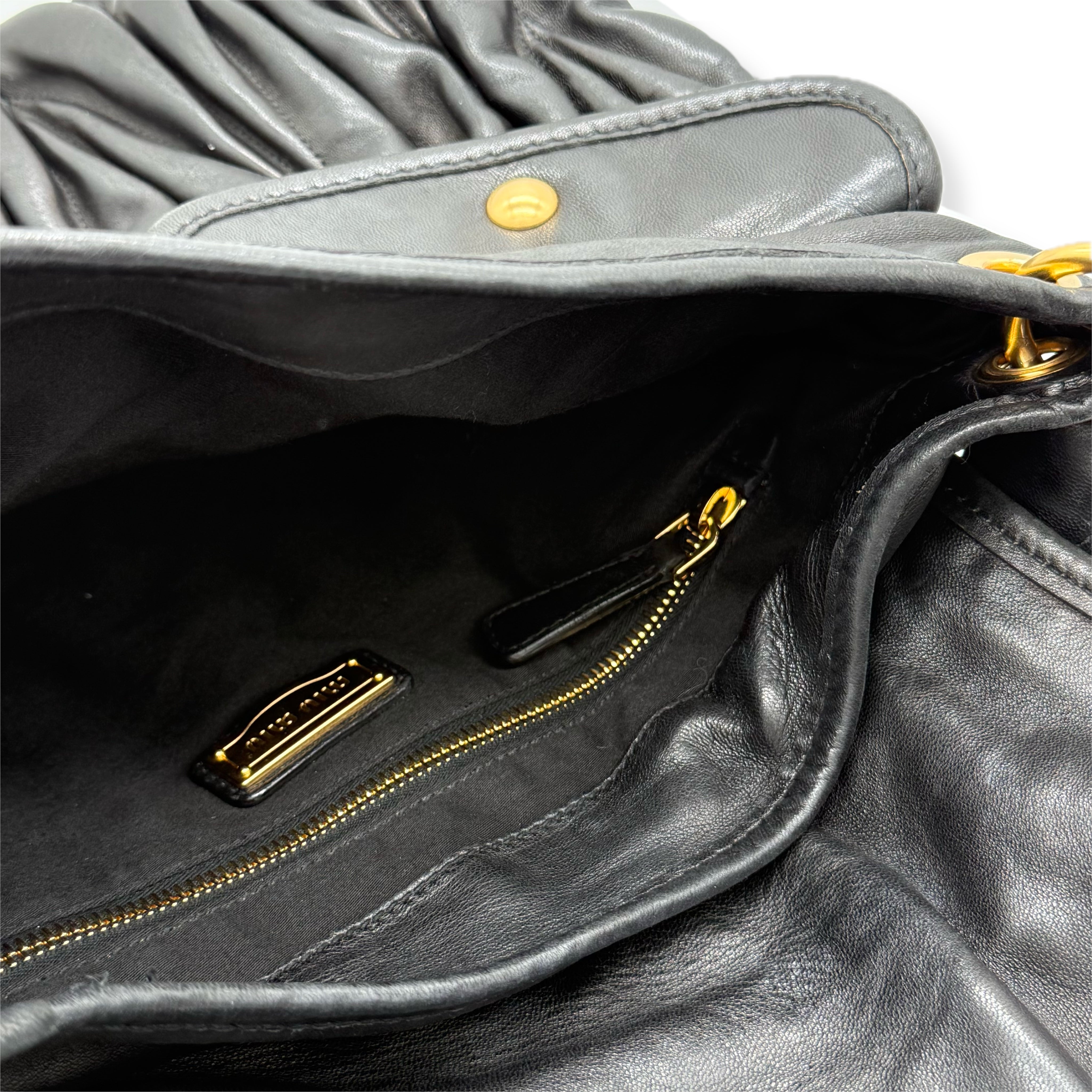 Miu Miu | Matelassé Coffer Hobo Bag | Leather | Gold Hardware