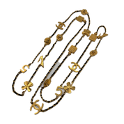 Chanel |  Vintage Long Charm Necklace | Gold Plated