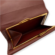 Givenchy | Long Wallet | Ostrich Embossed Leather | Gold Hardware