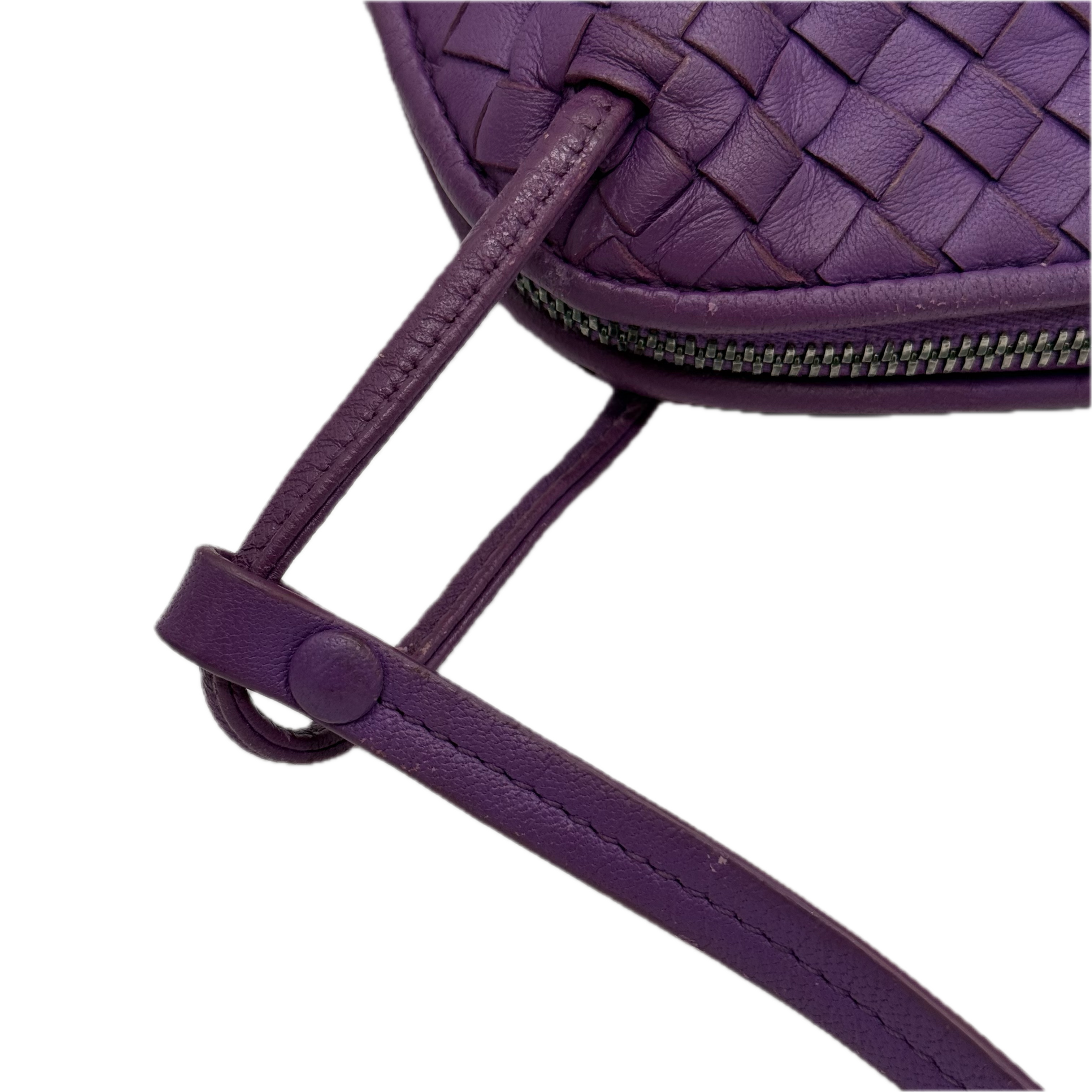 Bottega Veneta | Intrecciato Woven Crossbody Bag | Napa Leather | Gunmetal Hardware