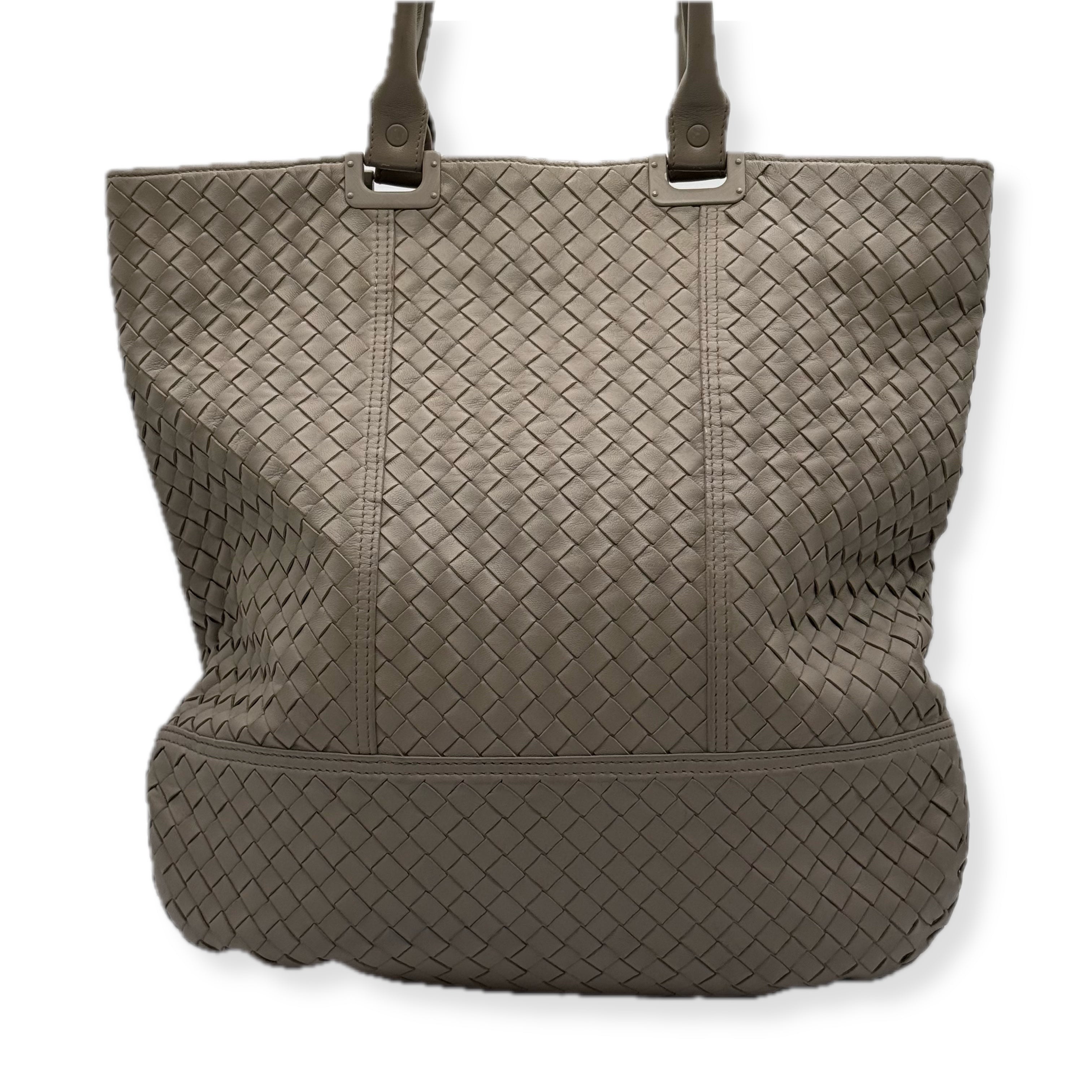 Bottega Veneta | Nappa Intrecciato Woven Tote Bag | Leather | Gunmetal Hardware
