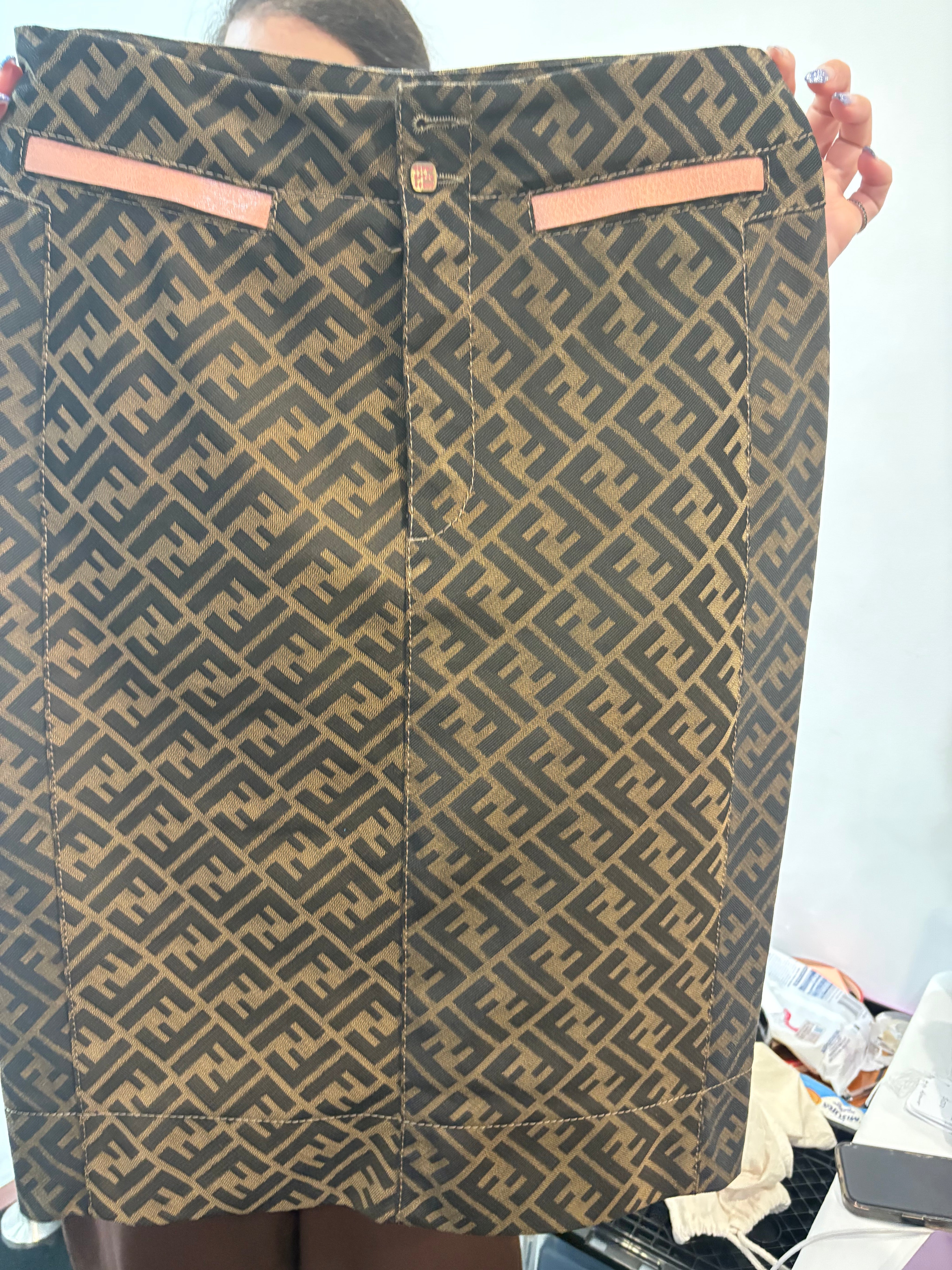 Fendi monogram skirt