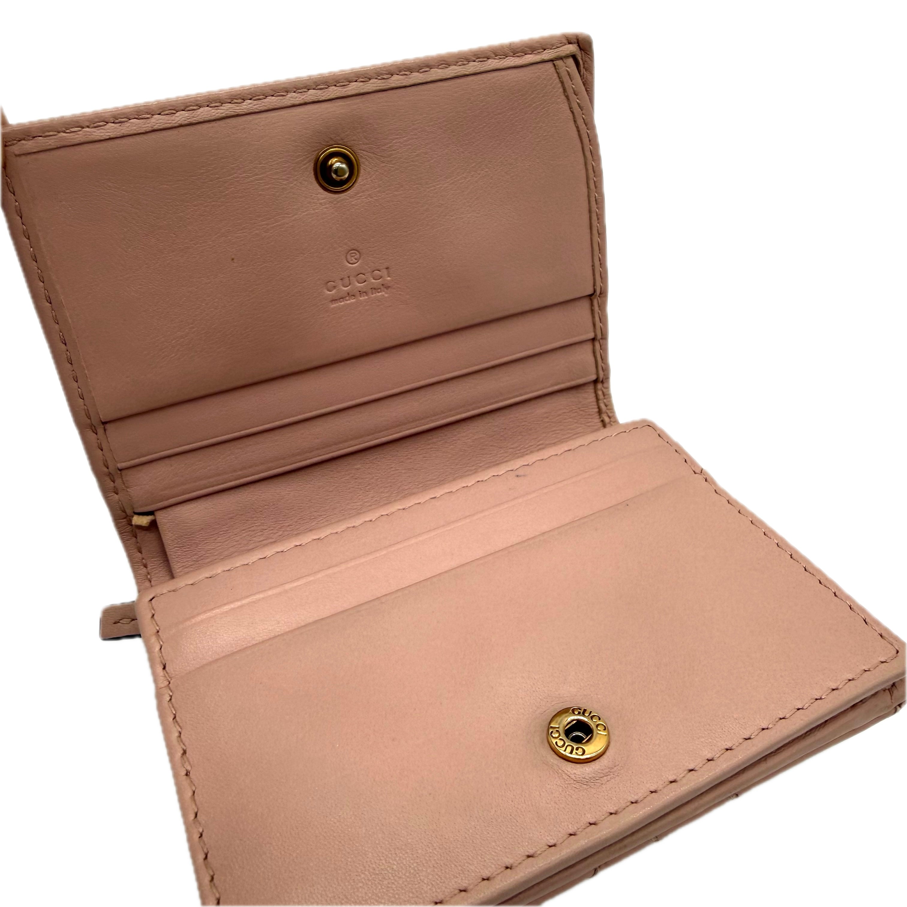 Gucci | GG Marmont Card Case Wallet | Leather | Gold Hardware