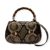 Gucci | 1947 with Bamboo Handle | Python | Gold Hardware