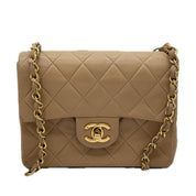 Chanel | Classic Square Mini Flap Bag | Lambskin | Gold Hardware