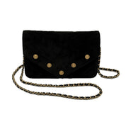 Chanel | Paris-Hamburg CC Button Wallet on Chain | Suede | Gold Hardware