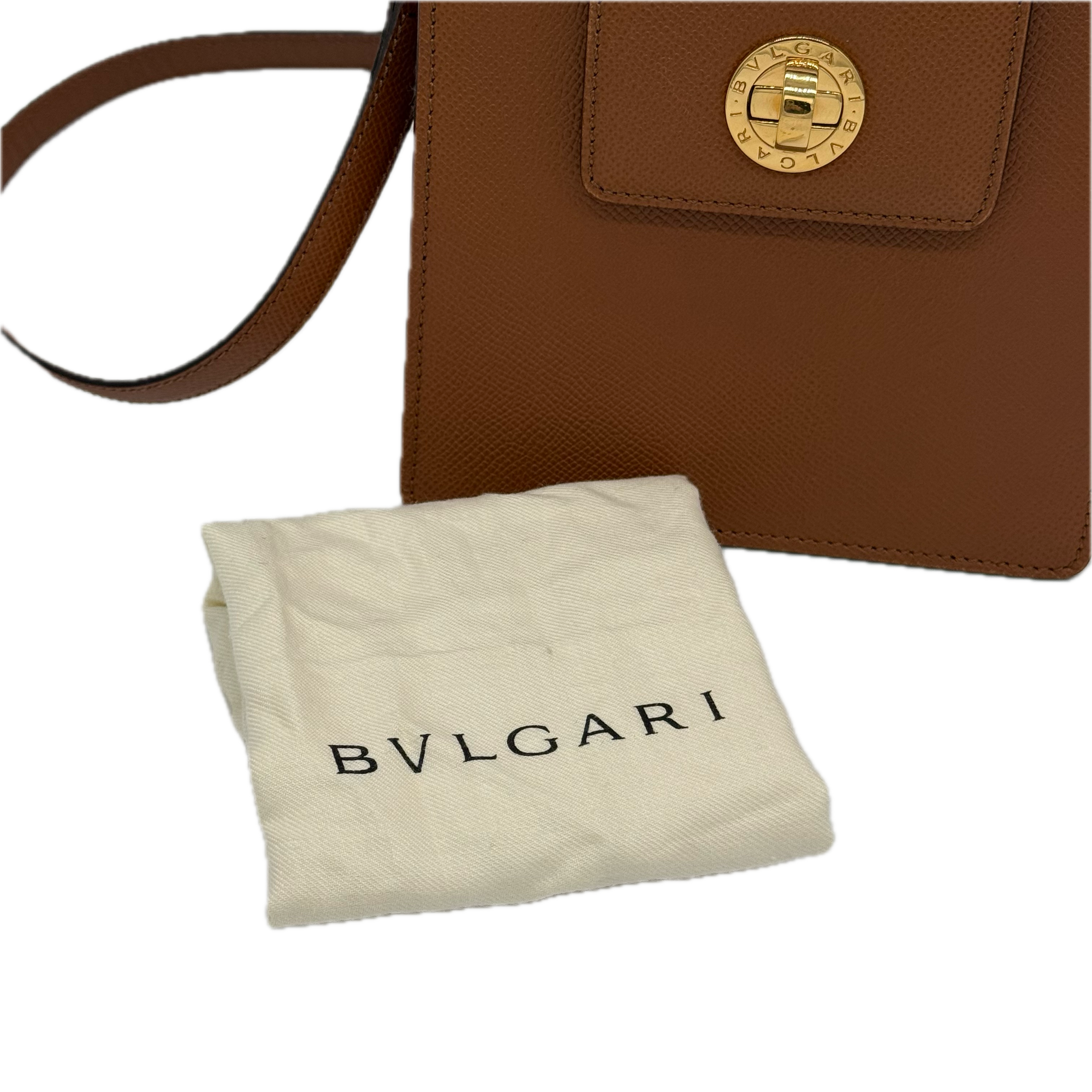 Bvlgari | Turn-lock Clasp HandBag | Leather |Gold Hardware