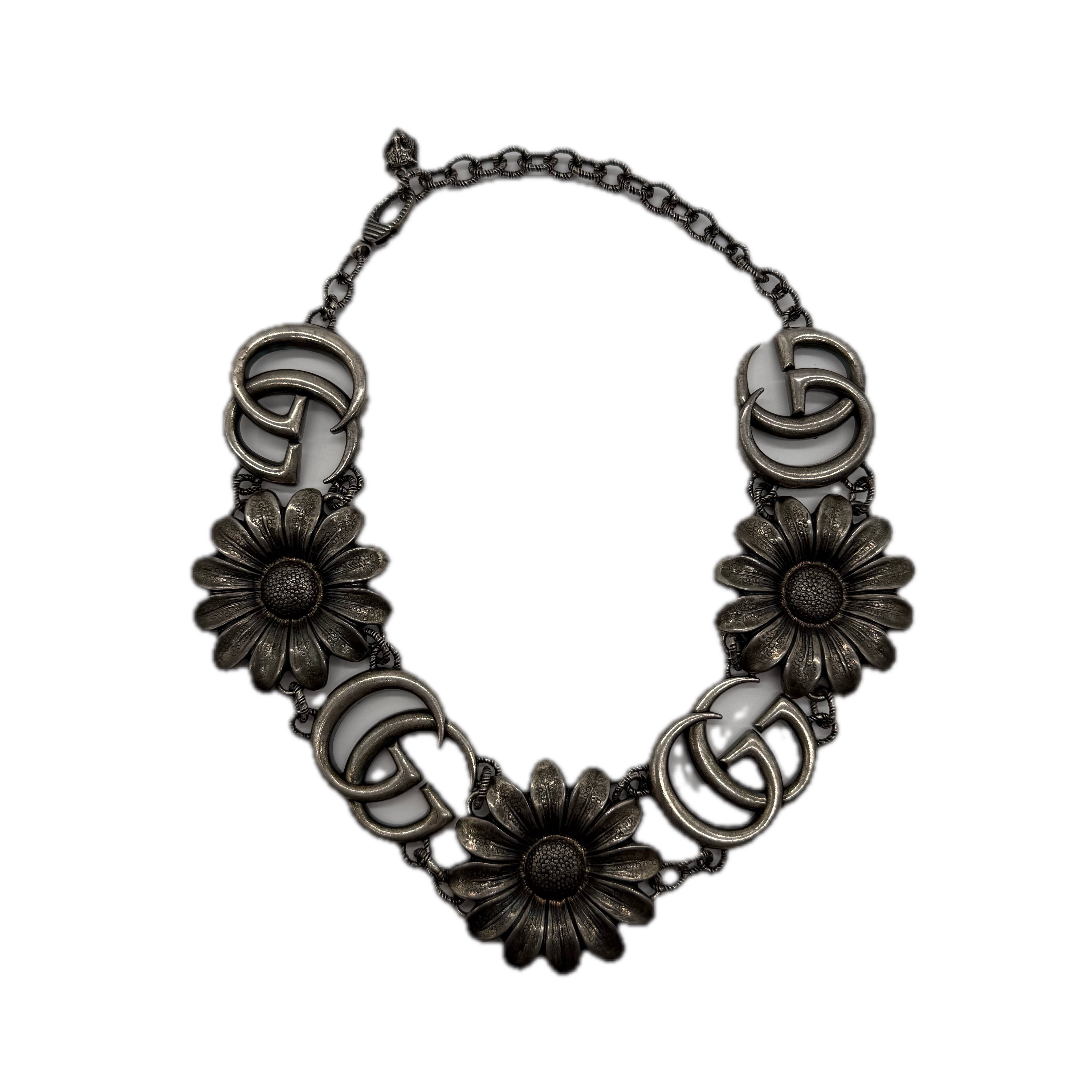 Gucci | Flower Collar Necklace |   Sterling Silver
