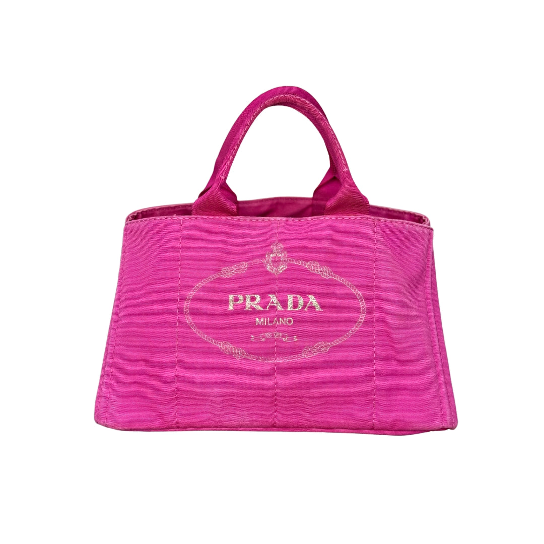 Prada Large Canapa Tote Bag