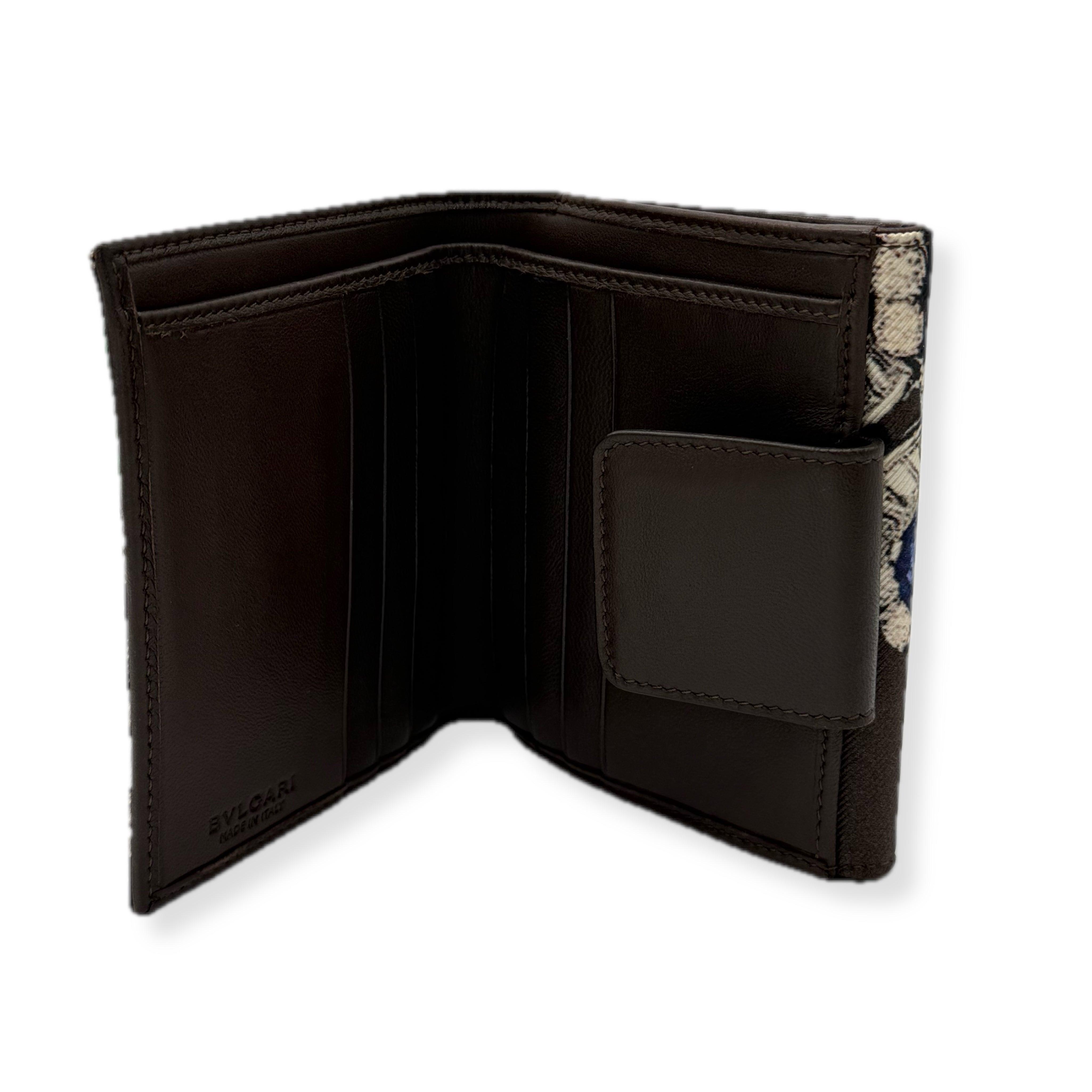 Bvlgari | Jewellery Pattern Bi-fold Wallet |Silver Hardware