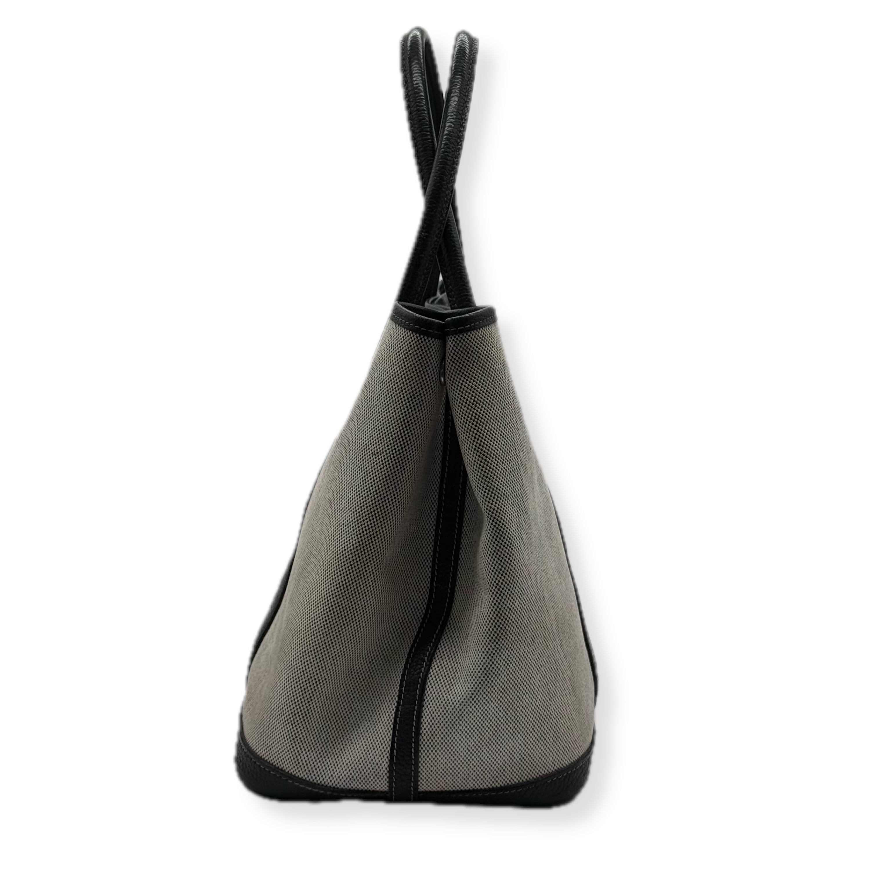 Hermes | Garden Party Handbag | Canvas | Silver Hardware