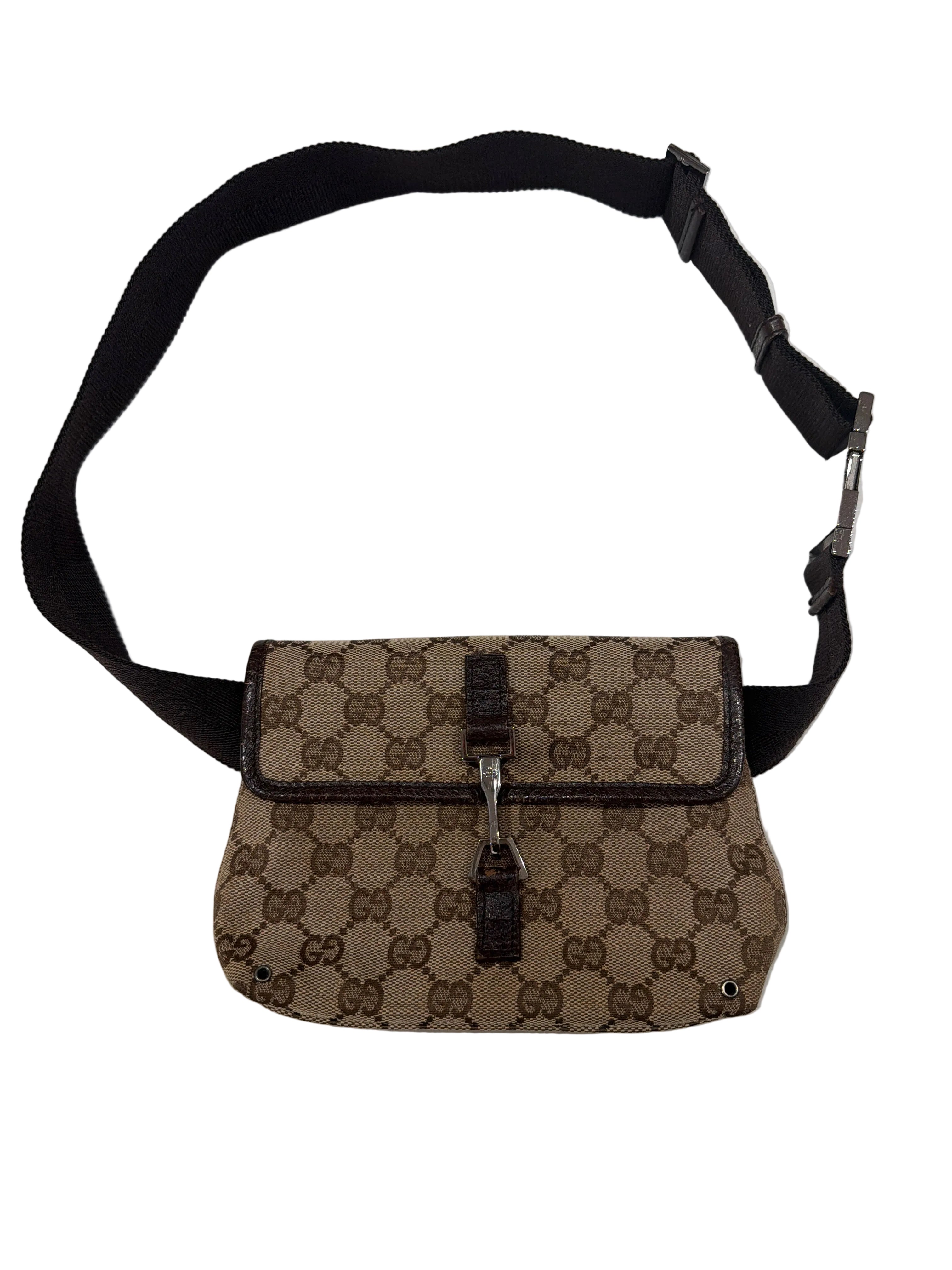 Gucci | Monogram Brown Bumbag - Cons