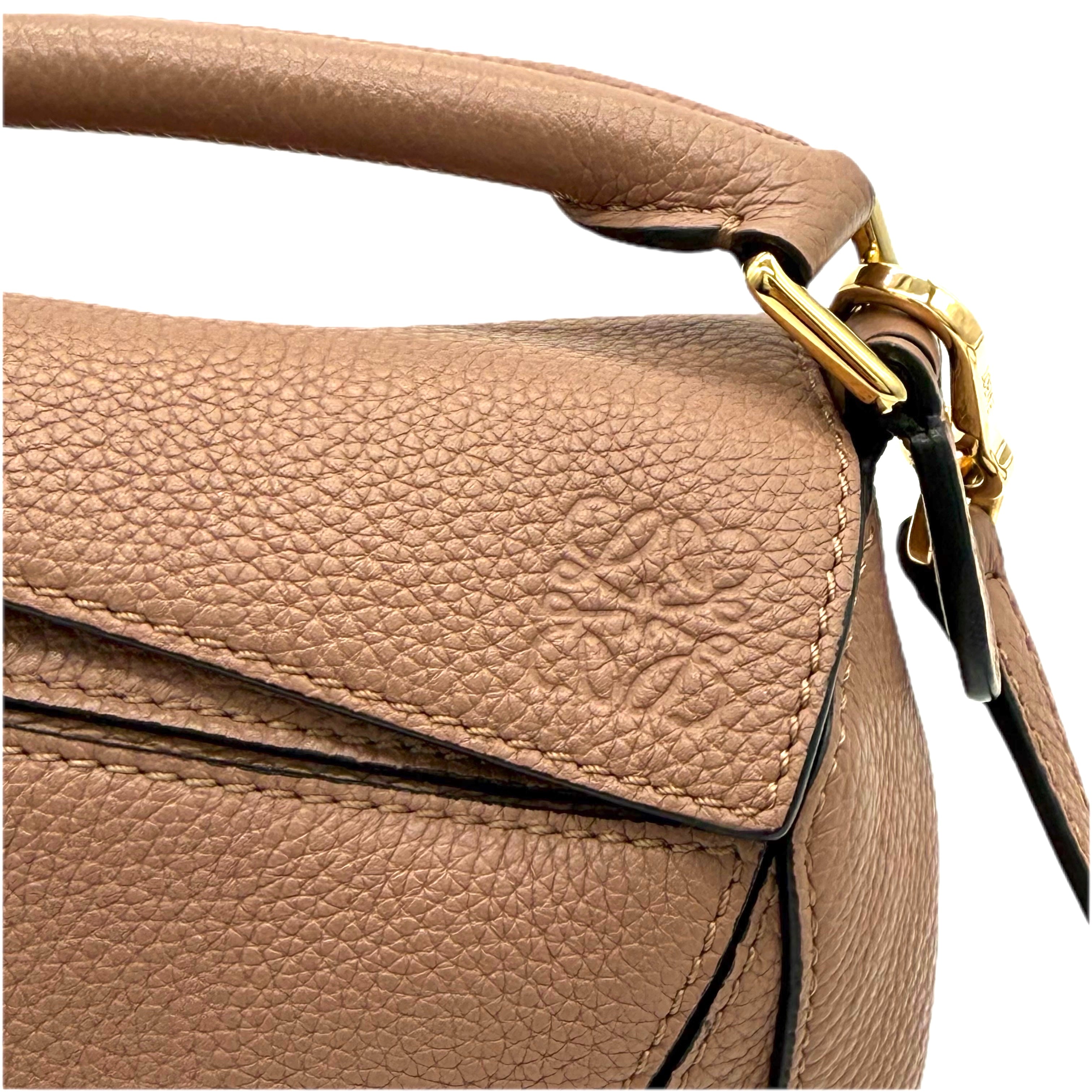 Loewe | Mini Puzzle Bag | Leather | Gold Hardware