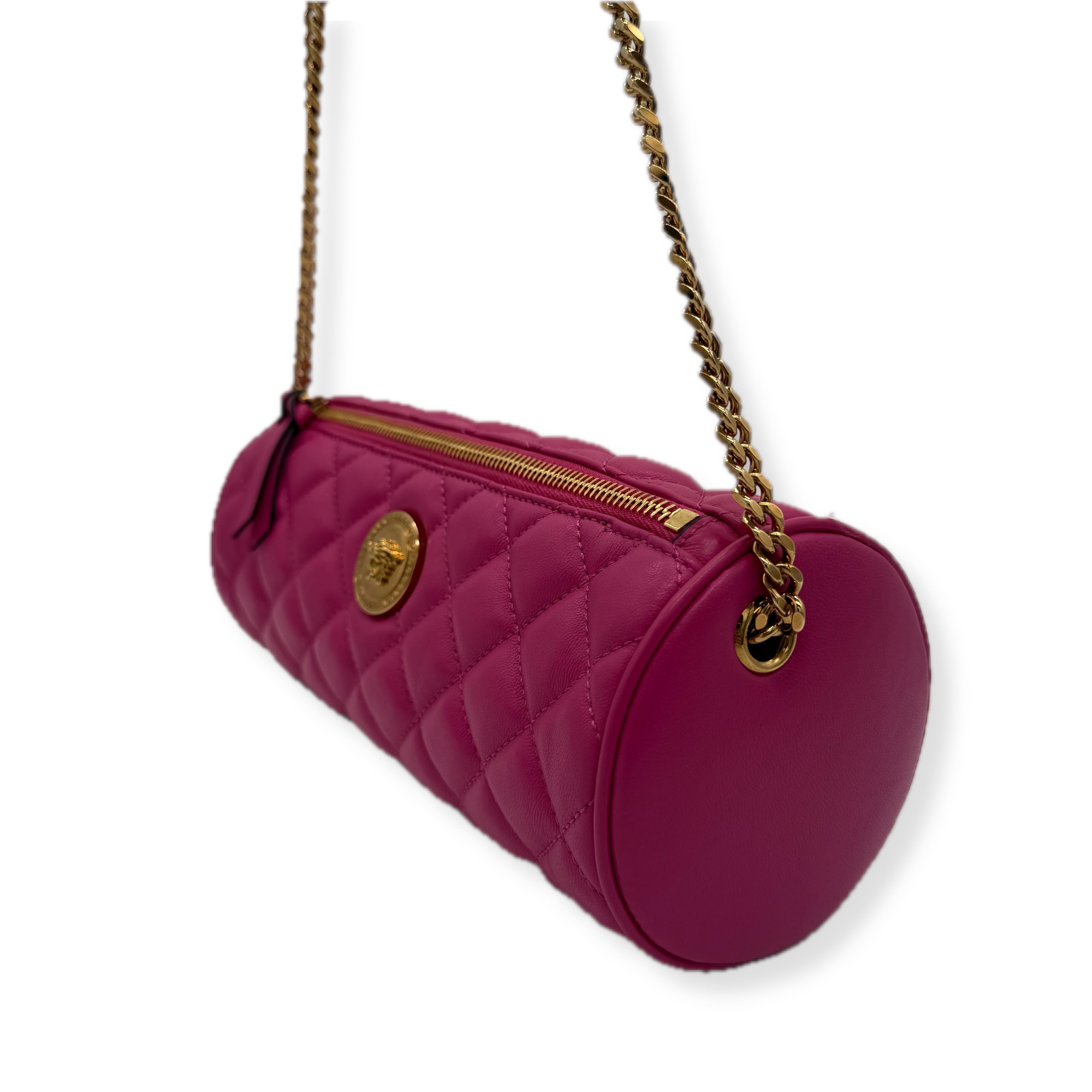 Versace | Pink Pochette | Leather | Gold Hardware