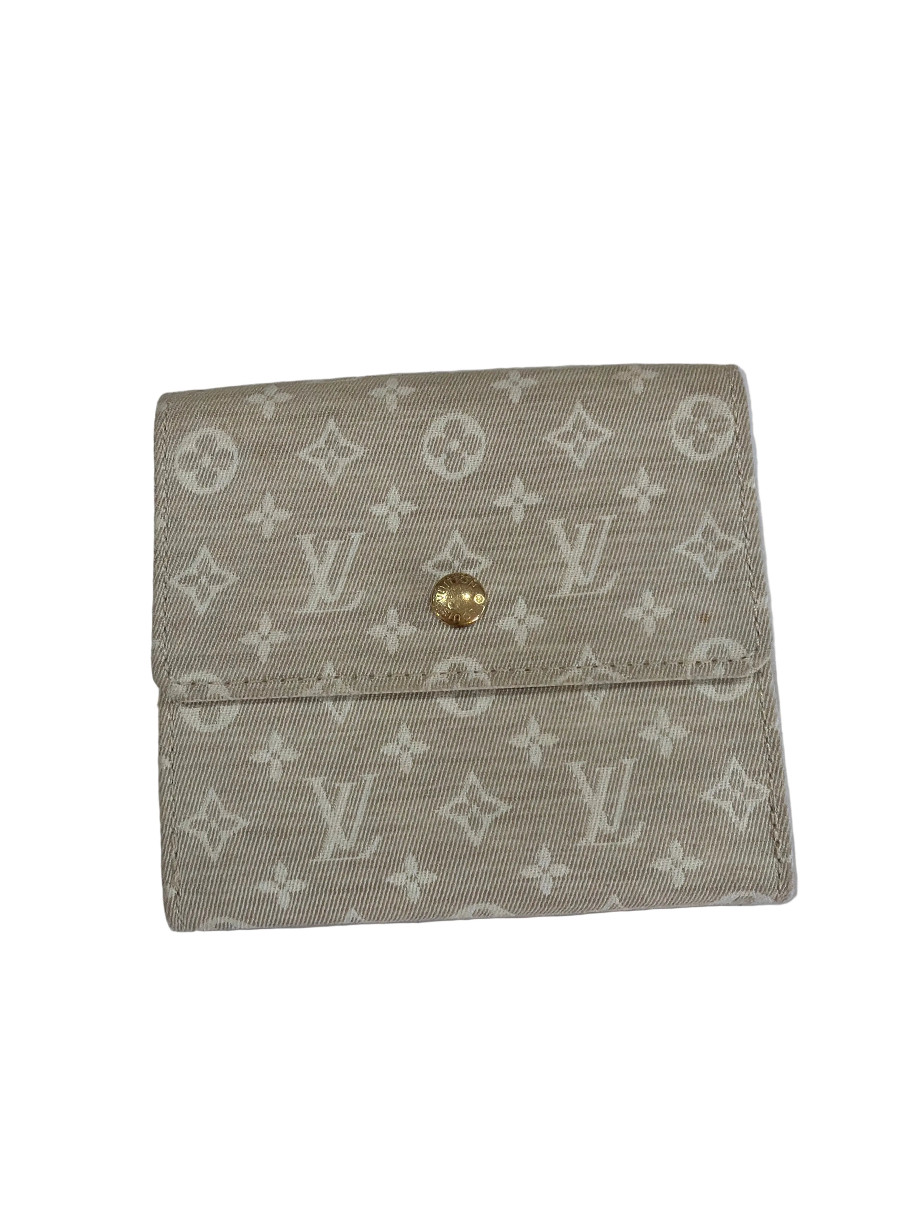 Louis Vuitton | Cream Monogram Wallet (Good Condition) - Cons