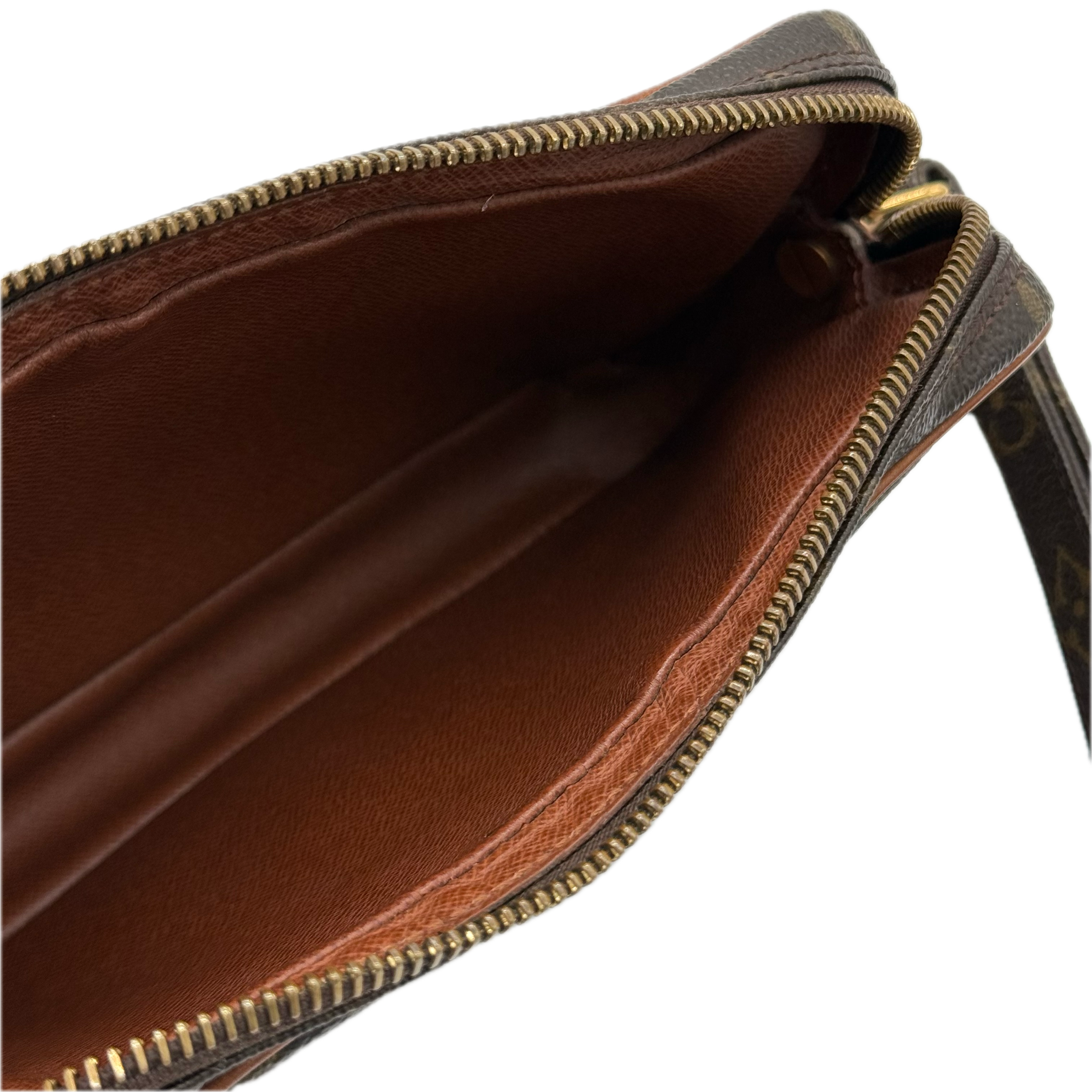 Louis Vuitton | Monogram Clutch Bag | Coated Canvas | Gold Hardware