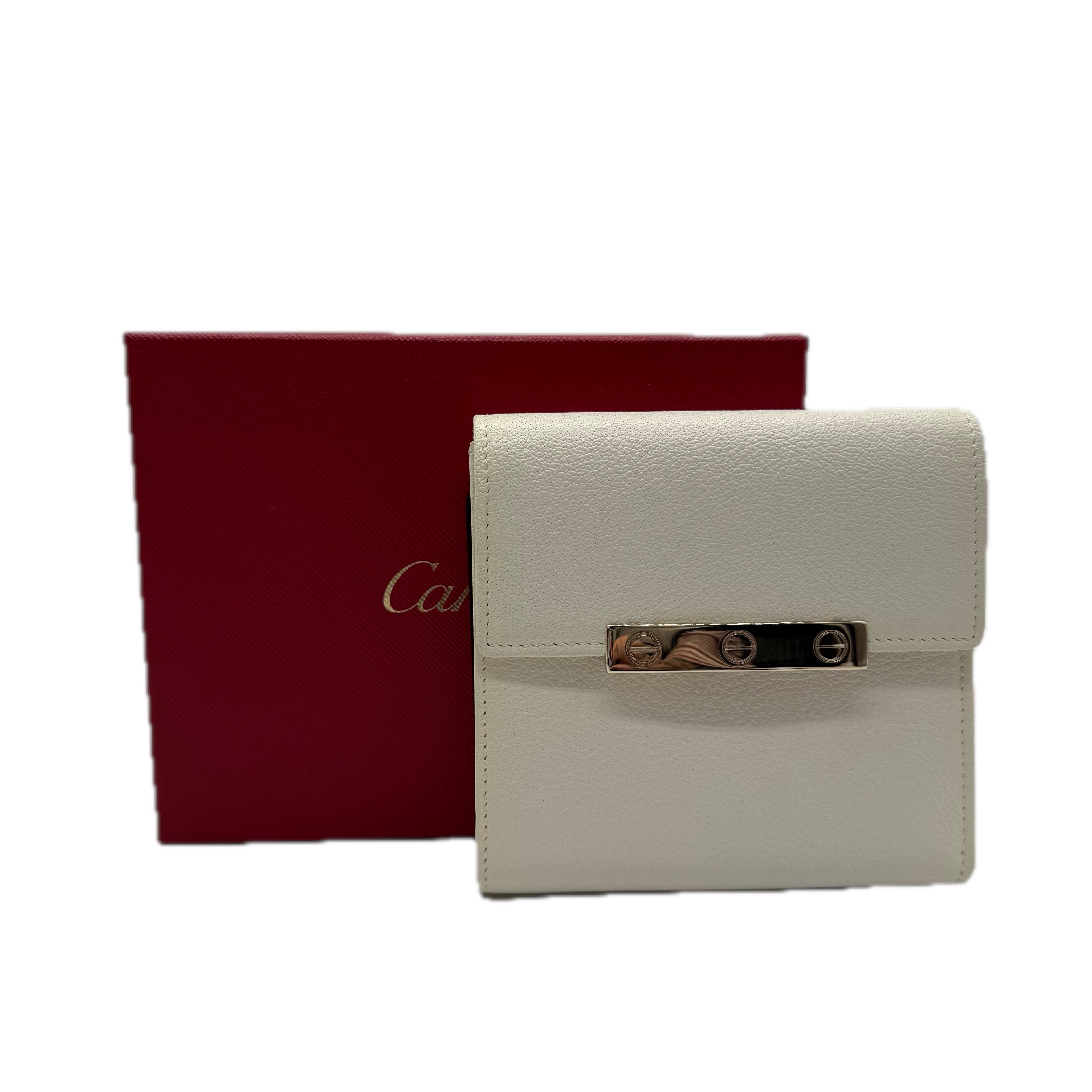 Cartier | Love Collection Tri-Fold Wallet | Leather | Gold Hardware